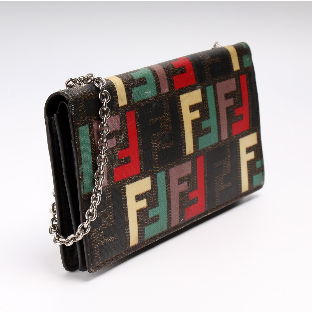 Fendi 8M0219 Chain Wallet Multicolor Bag