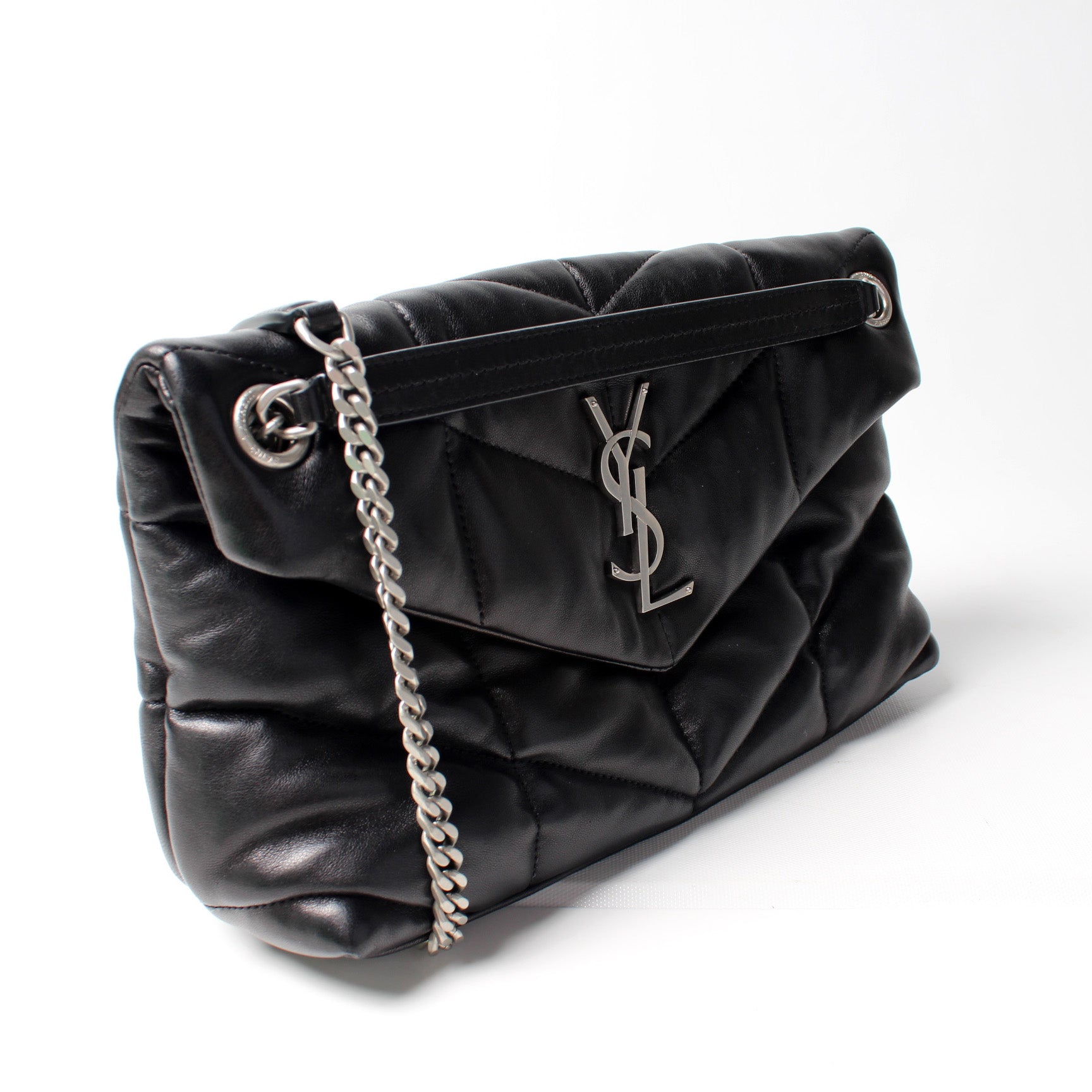 Saint Laurent Puffer Quilted Small Lambskin 577476 Bag