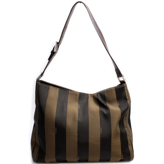 Fendi 22826 Pequin Hobo Bag