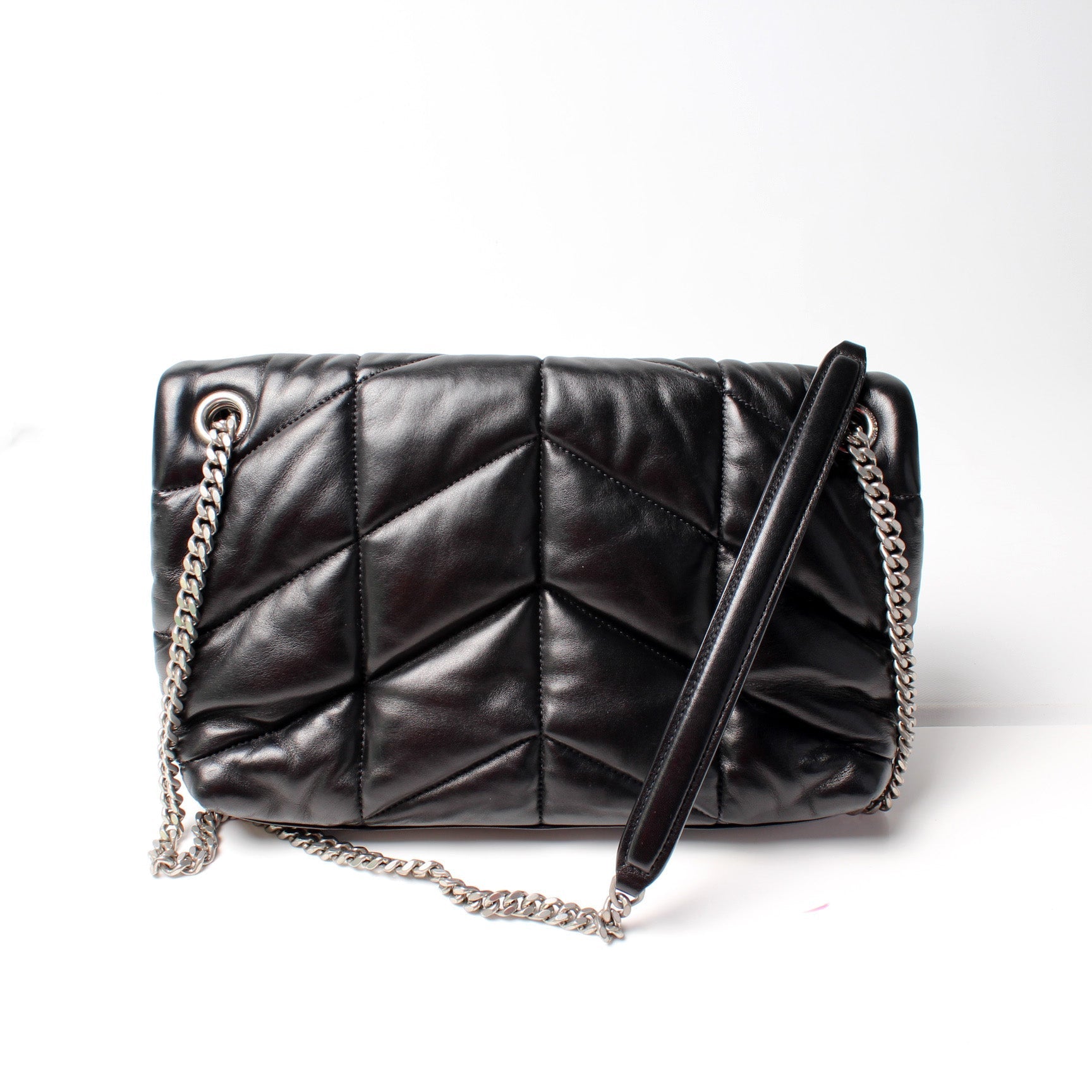 Saint Laurent Puffer Quilted Small Lambskin 577476 Bag
