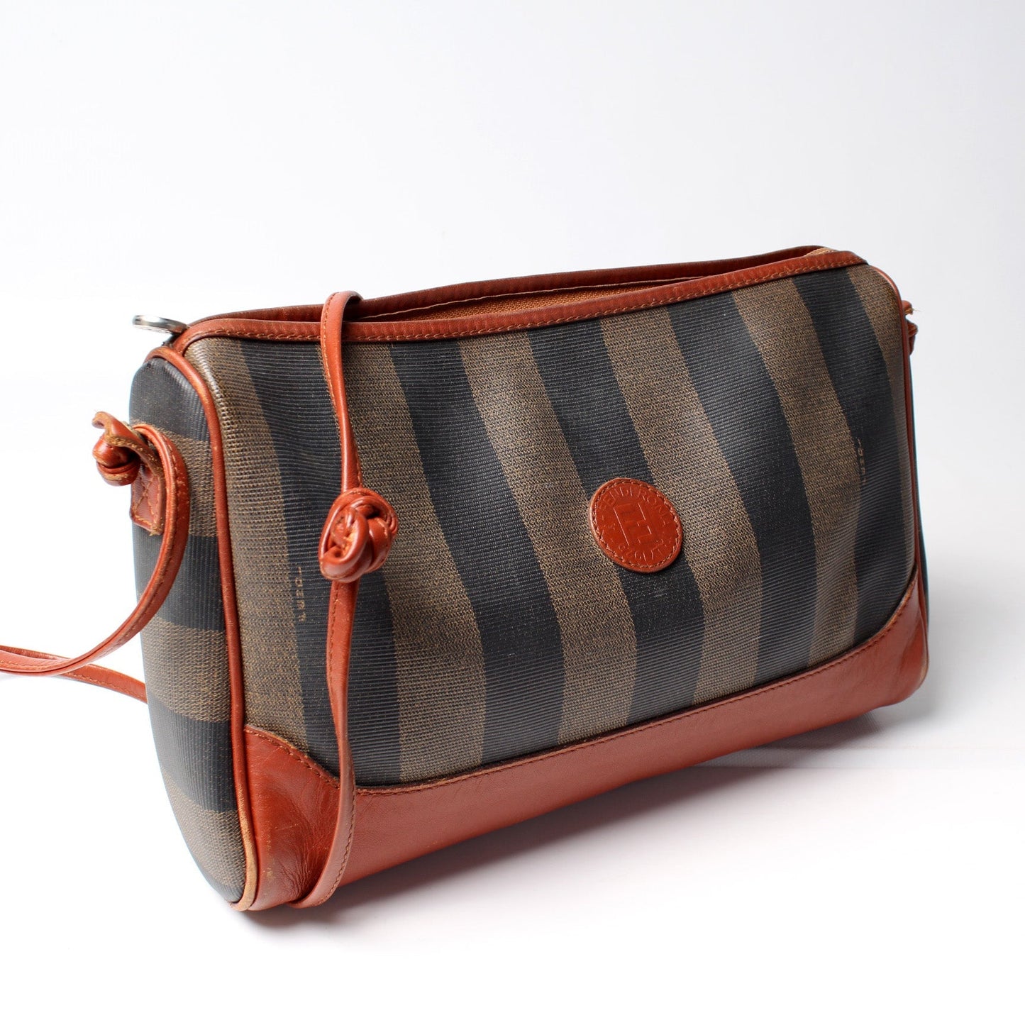 Fendi Pequin Stripe Crossbody Bag