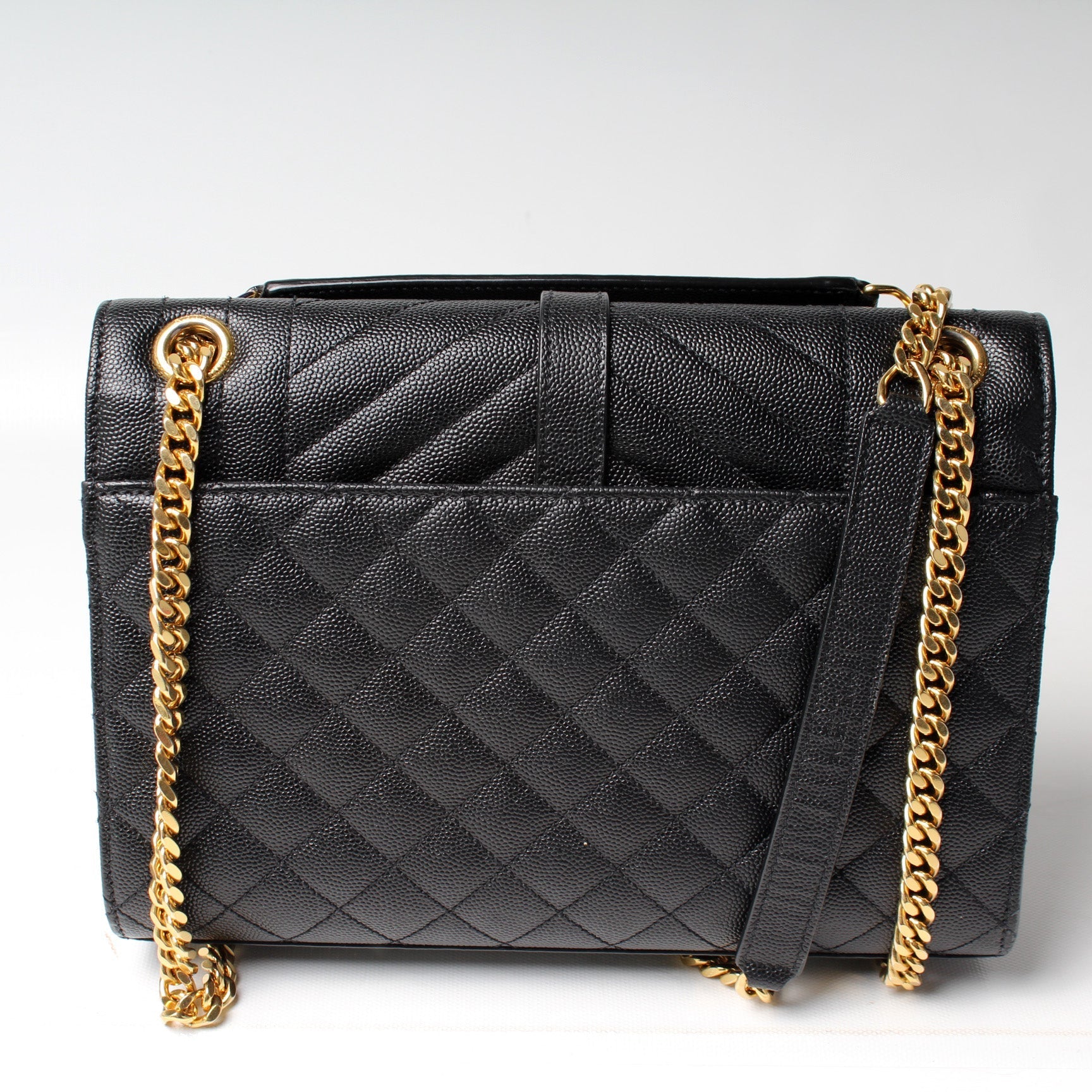 Saint Laurent Envelope Medium Chain Chevron 600185 Bag
