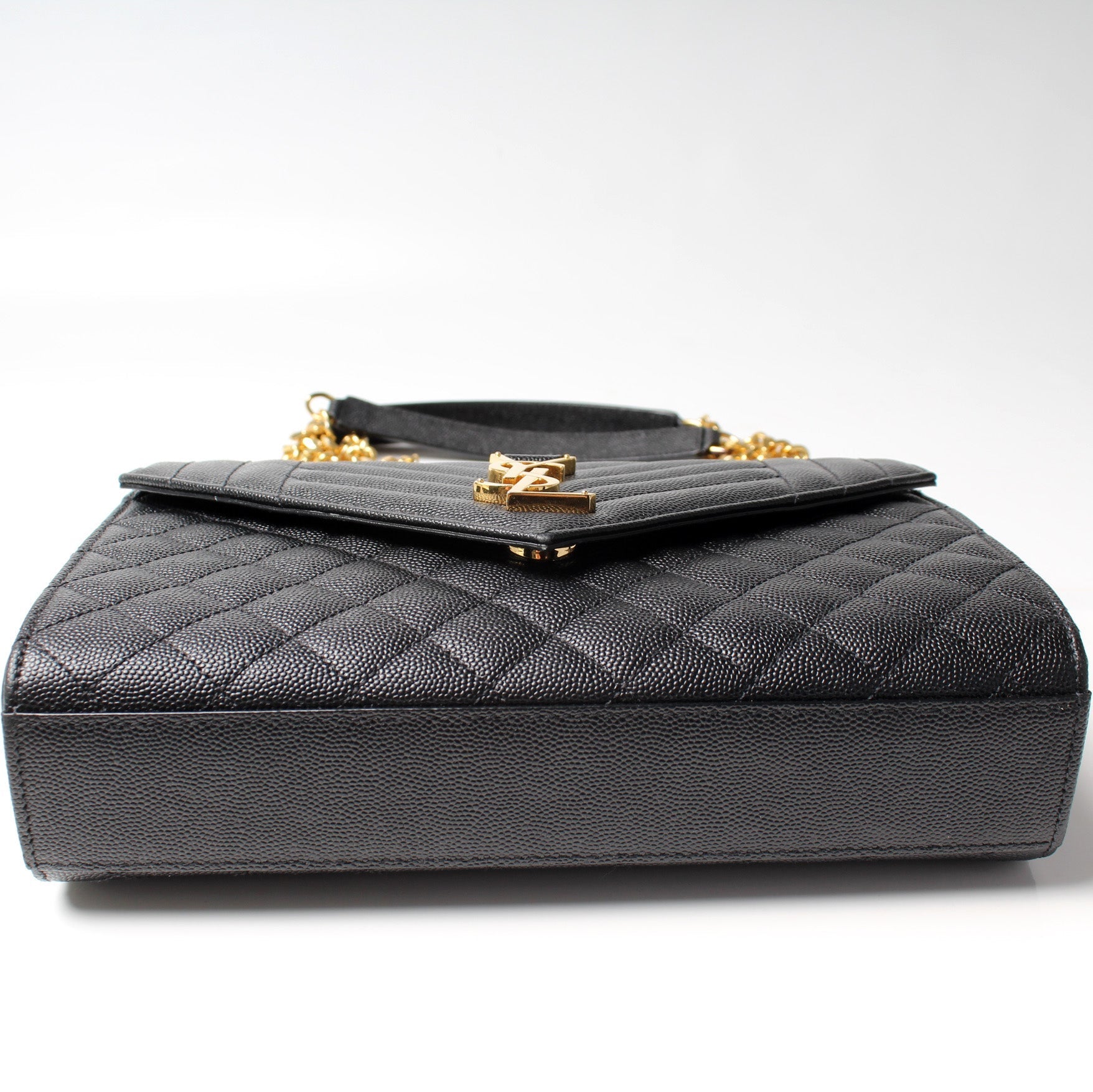 Saint Laurent Envelope Medium Chain Chevron 600185 Bag