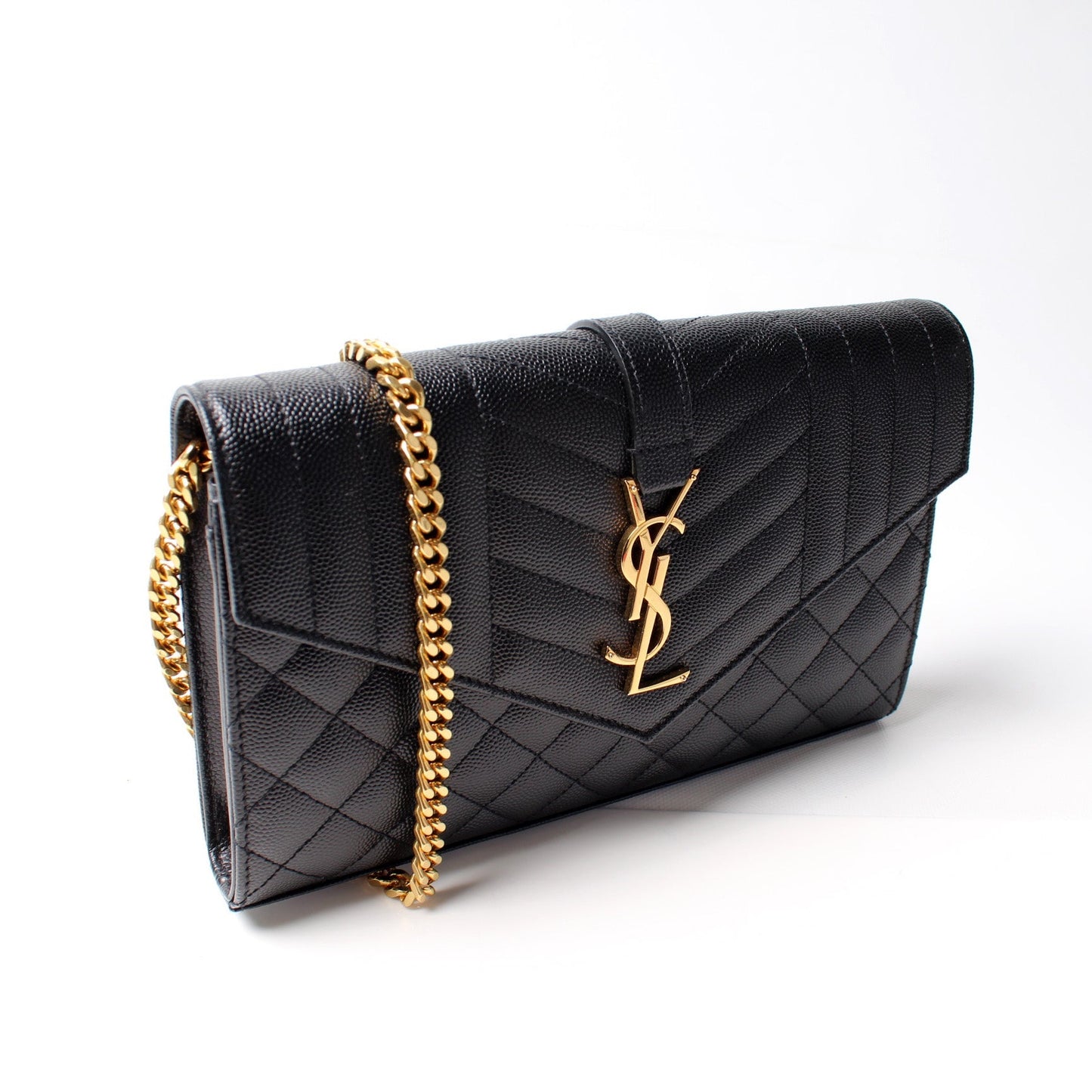 Saint Laurent 620280 Chain Wallet Mix Matelasse Bag