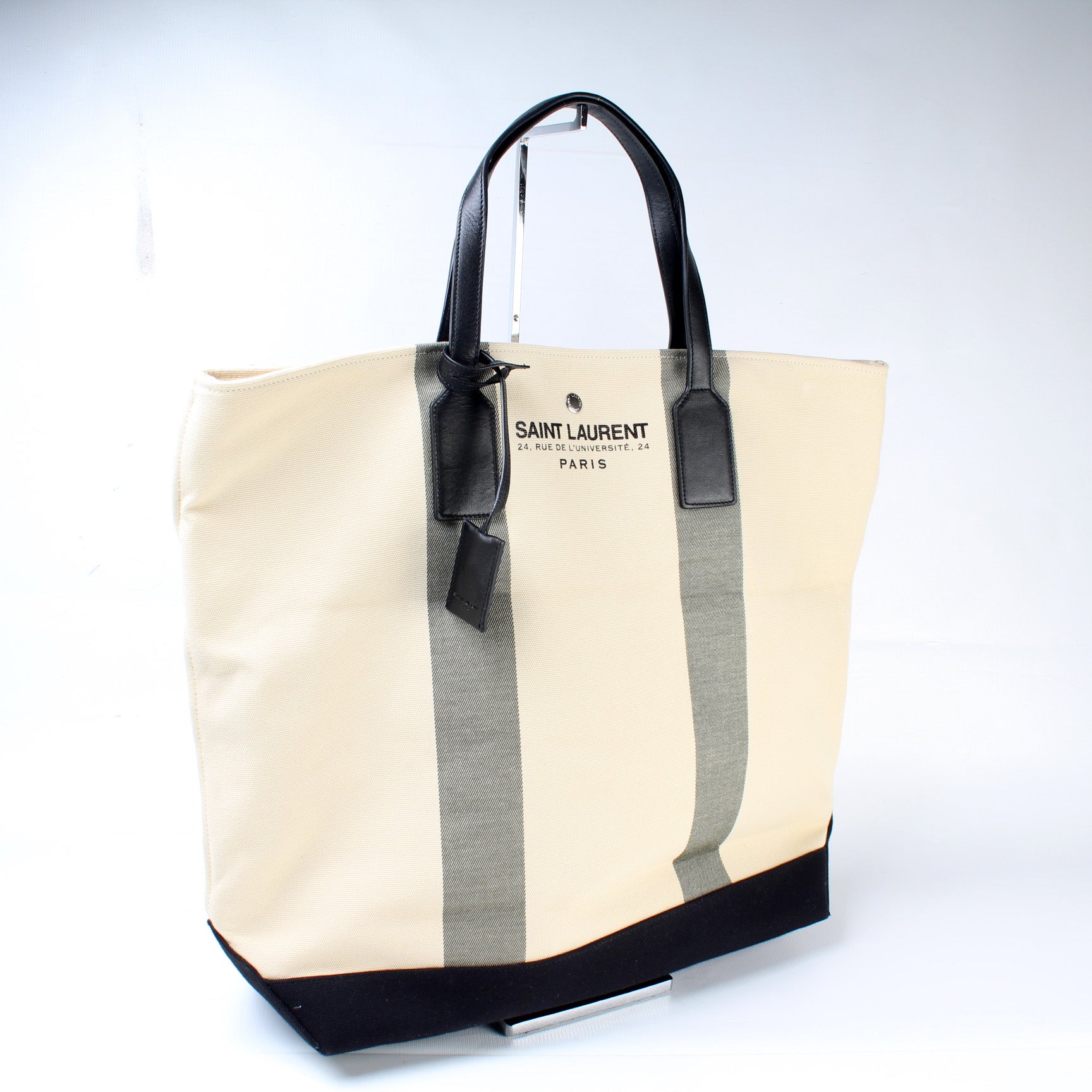 Saint Laurent Beach Canvas Shopping tote Bag