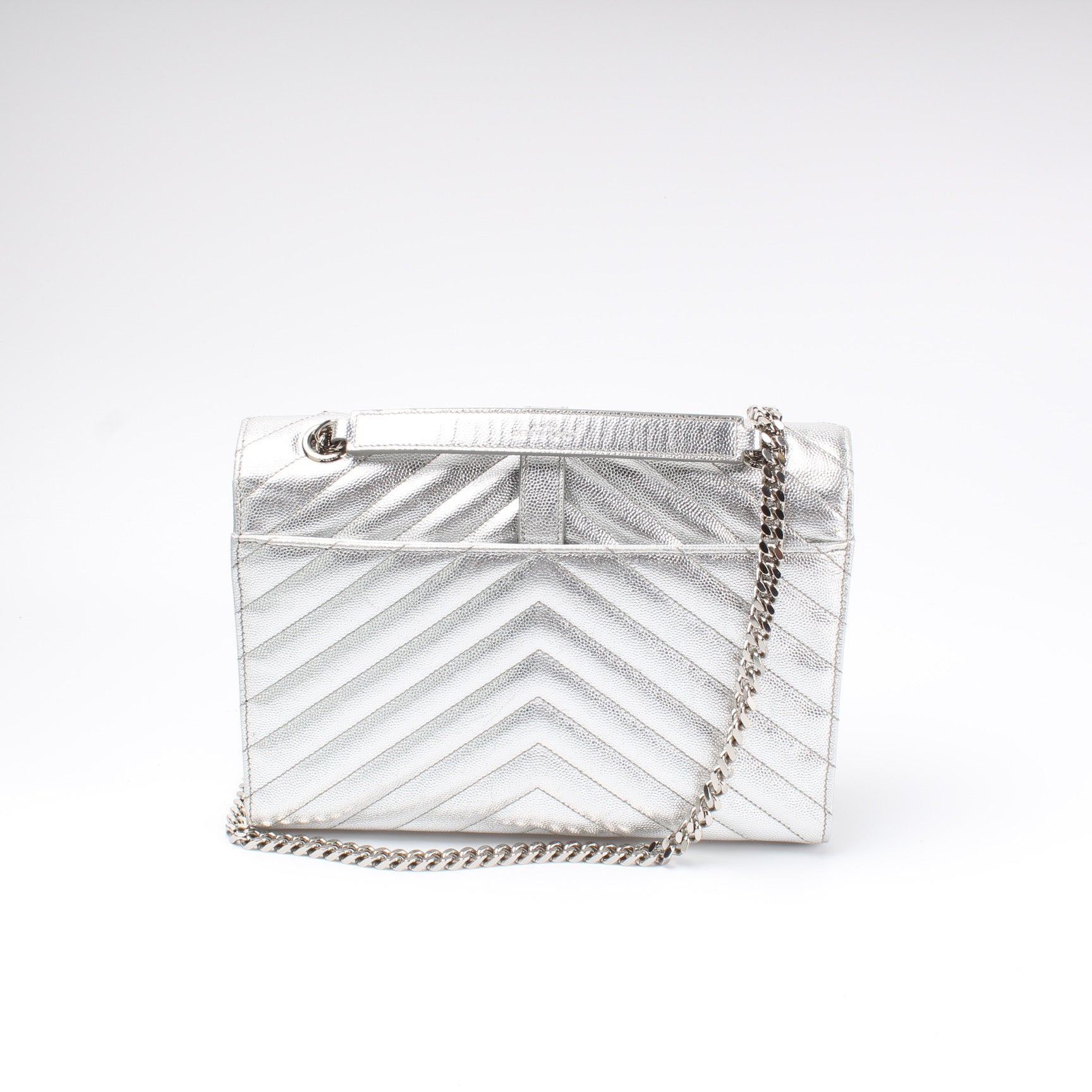 Saint Laurent Envelope Medium Chevron Bag