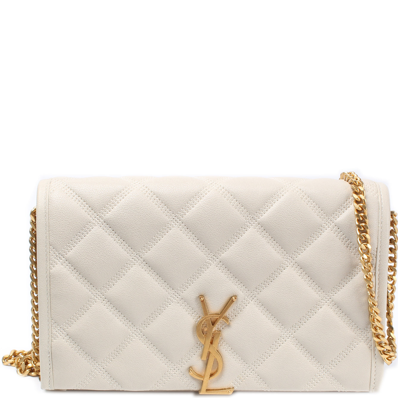 Saint Laurent Becky Chain Wallet In Quilted Lambskin 585031 Bag