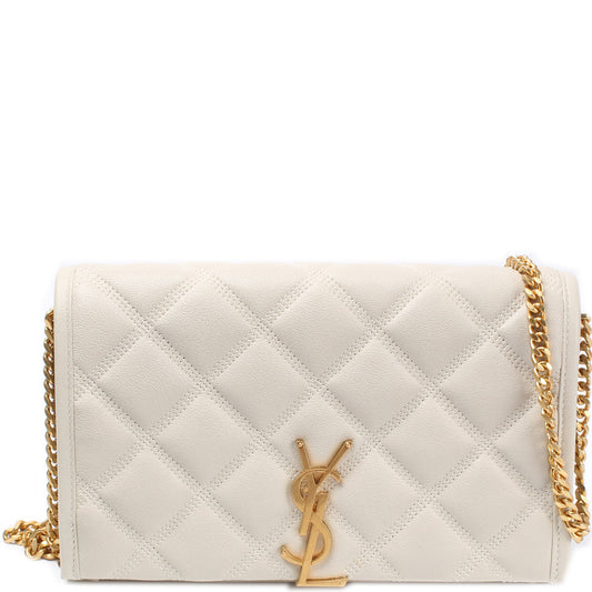 Saint Laurent Becky Chain Wallet In Quilted Lambskin 585031 Bag