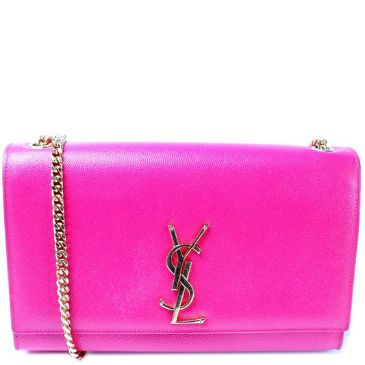 Saint Laurent Kate Satchel Grain Medium Bag