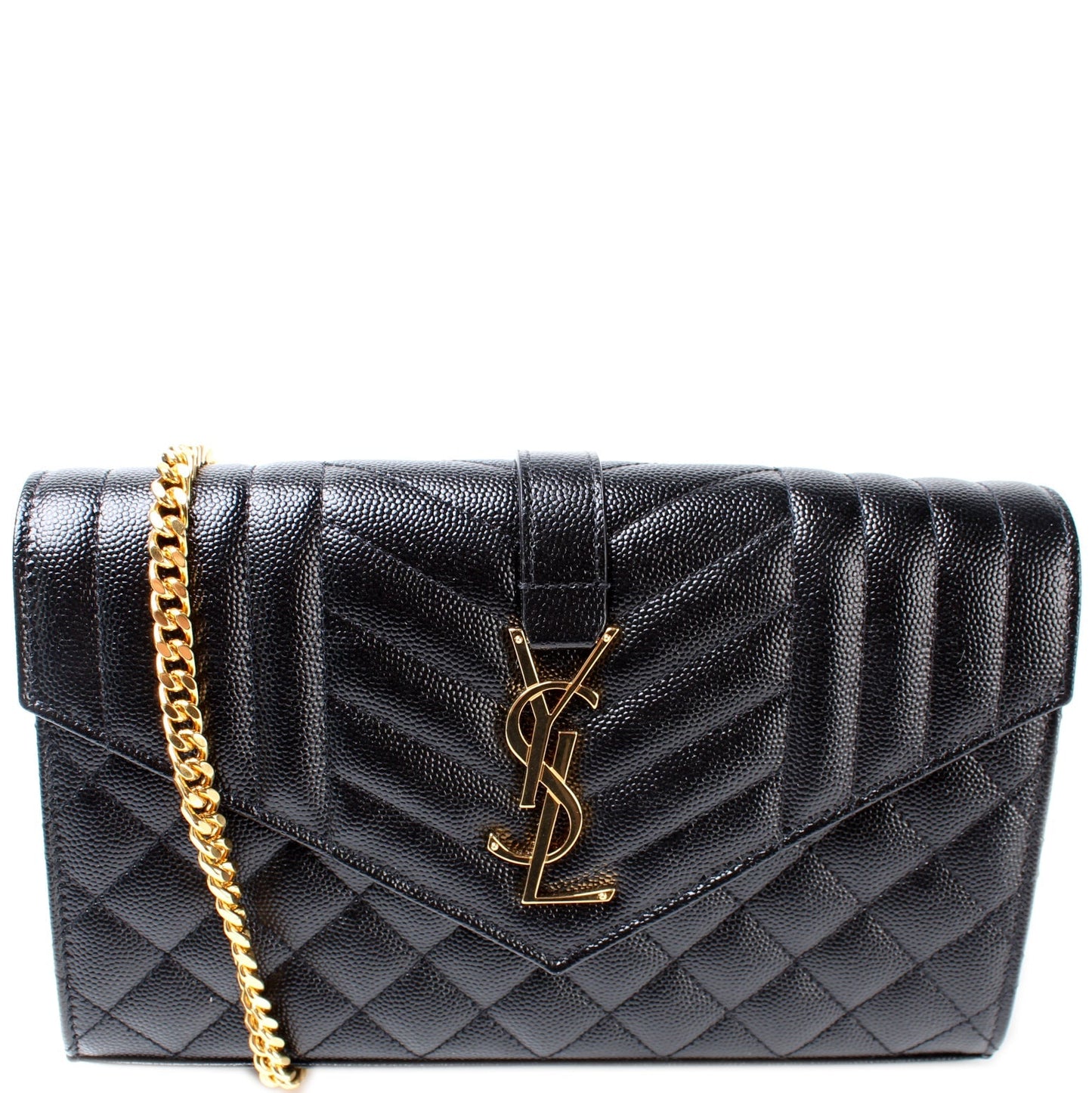 Saint Laurent Chain Wallet Mix Matelasse Bag