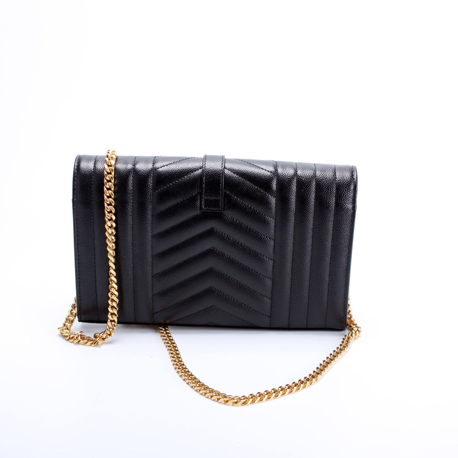 Saint Laurent Chain Wallet Mix Matelasse Bag