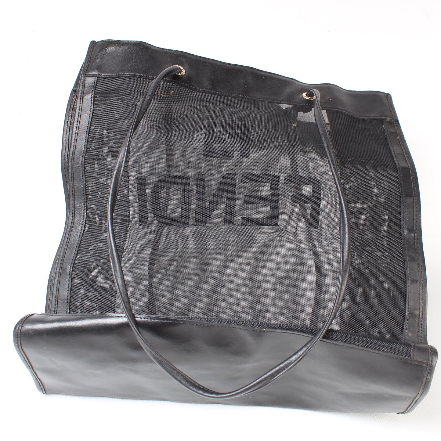 Fendi Mesh FF Logo Shopping Tote Bag