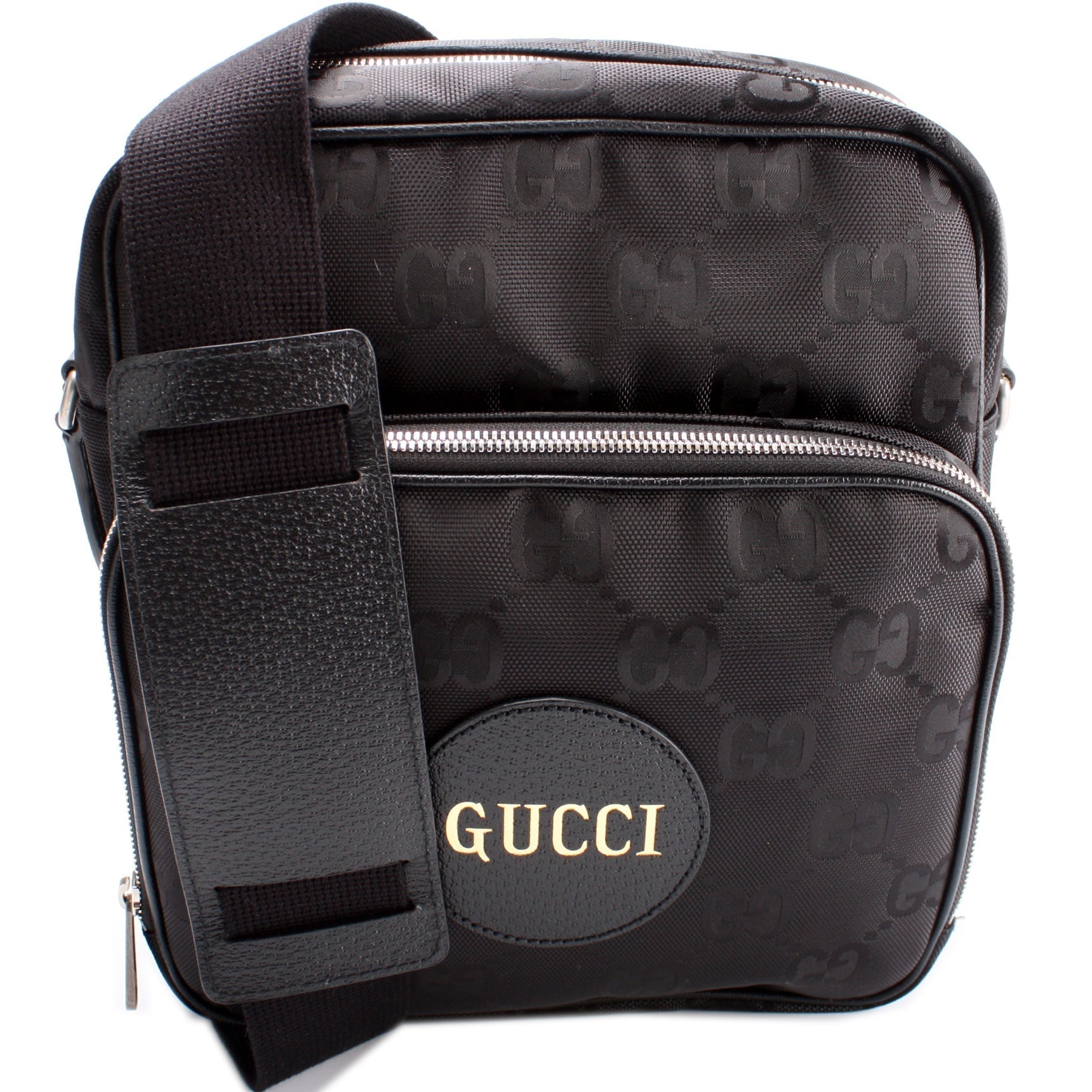 Gucci Nylon Leather Shoulder Bag