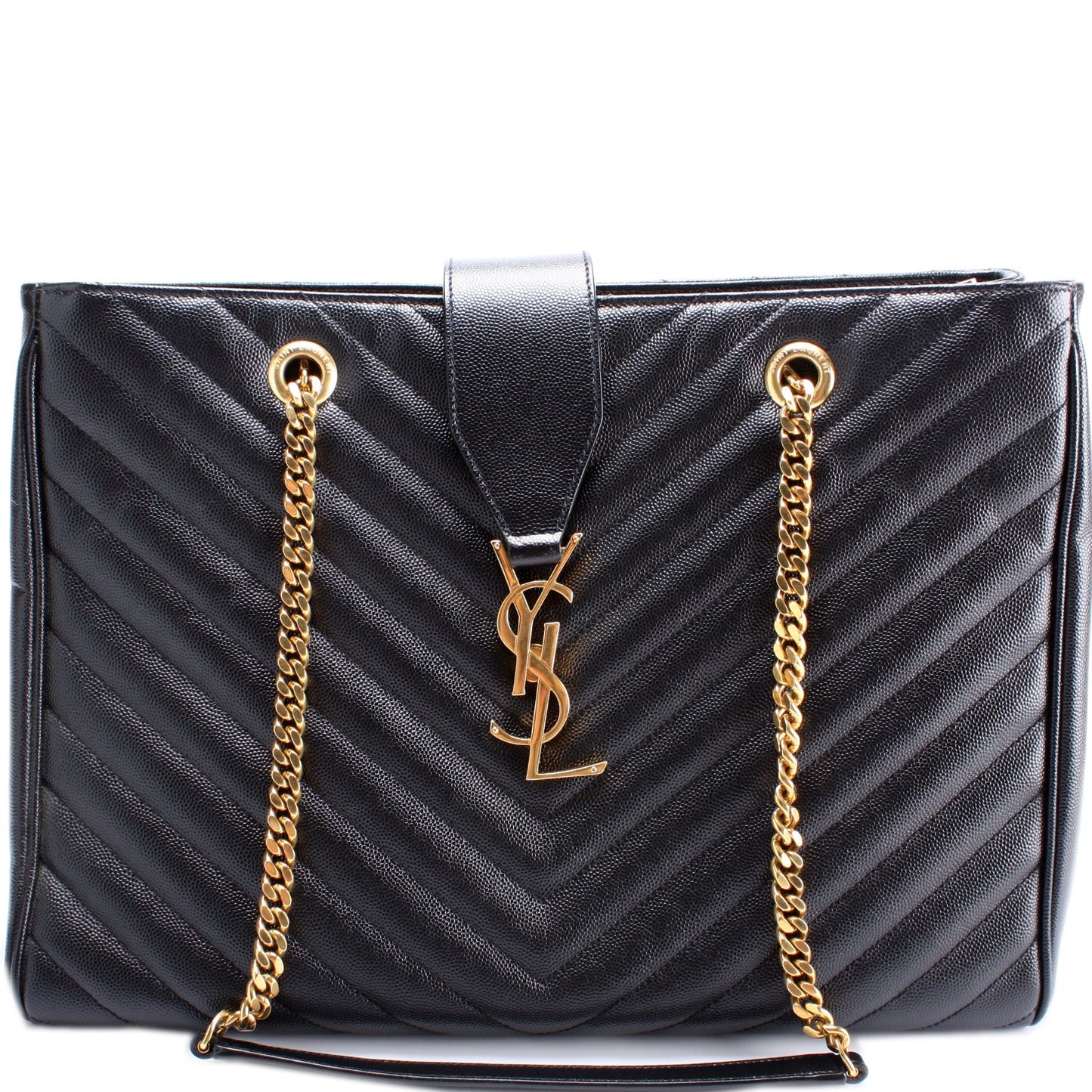 Saint Laurent Grain De Poudre Shopping Tote Bag