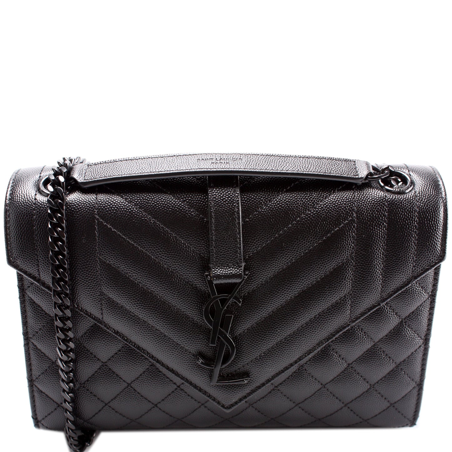 Saint Laurent Envelope Chain Chevron 600185 Bag
