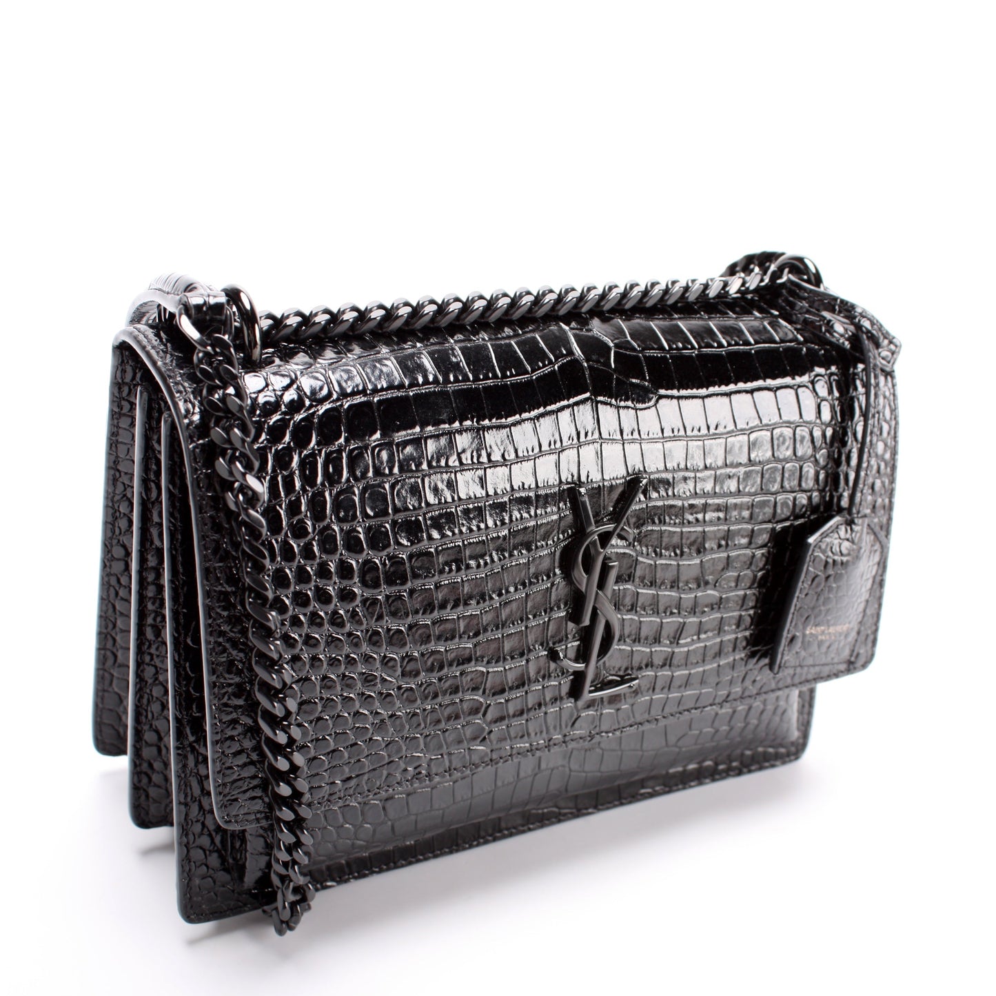 Saint Laurent Sunset Medium Croc 442906 Bag