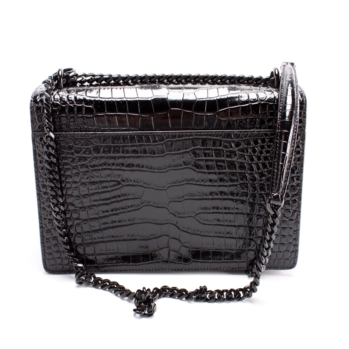 Saint Laurent Sunset Medium Croc 442906 Bag