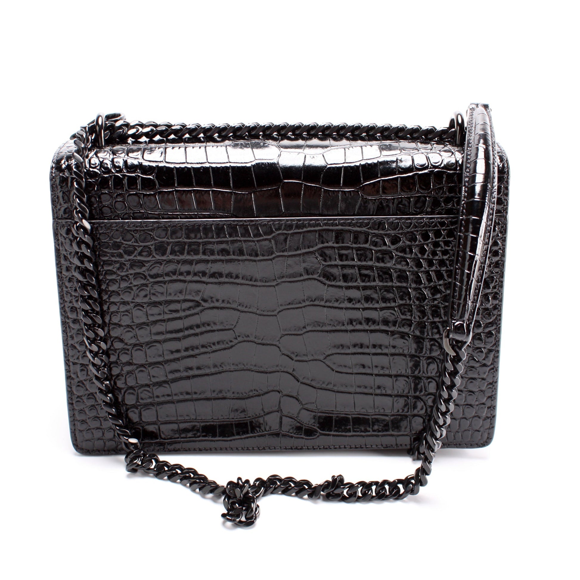 Saint Laurent Sunset Medium Croc 442906 Bag