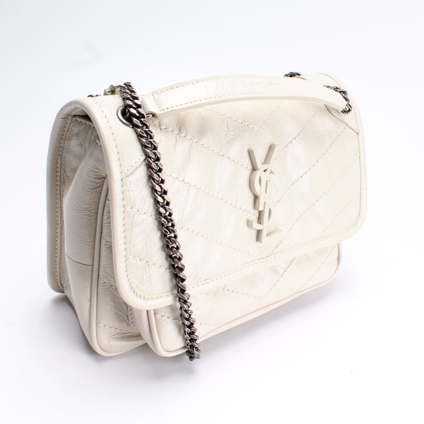 Saint Laurent Niki Baby Crinkled Leather Bag