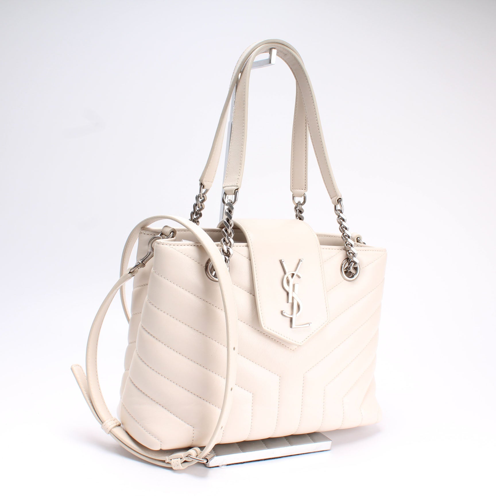 Saint Laurent Loulou Small Shopper Y Quilted Leather Bag