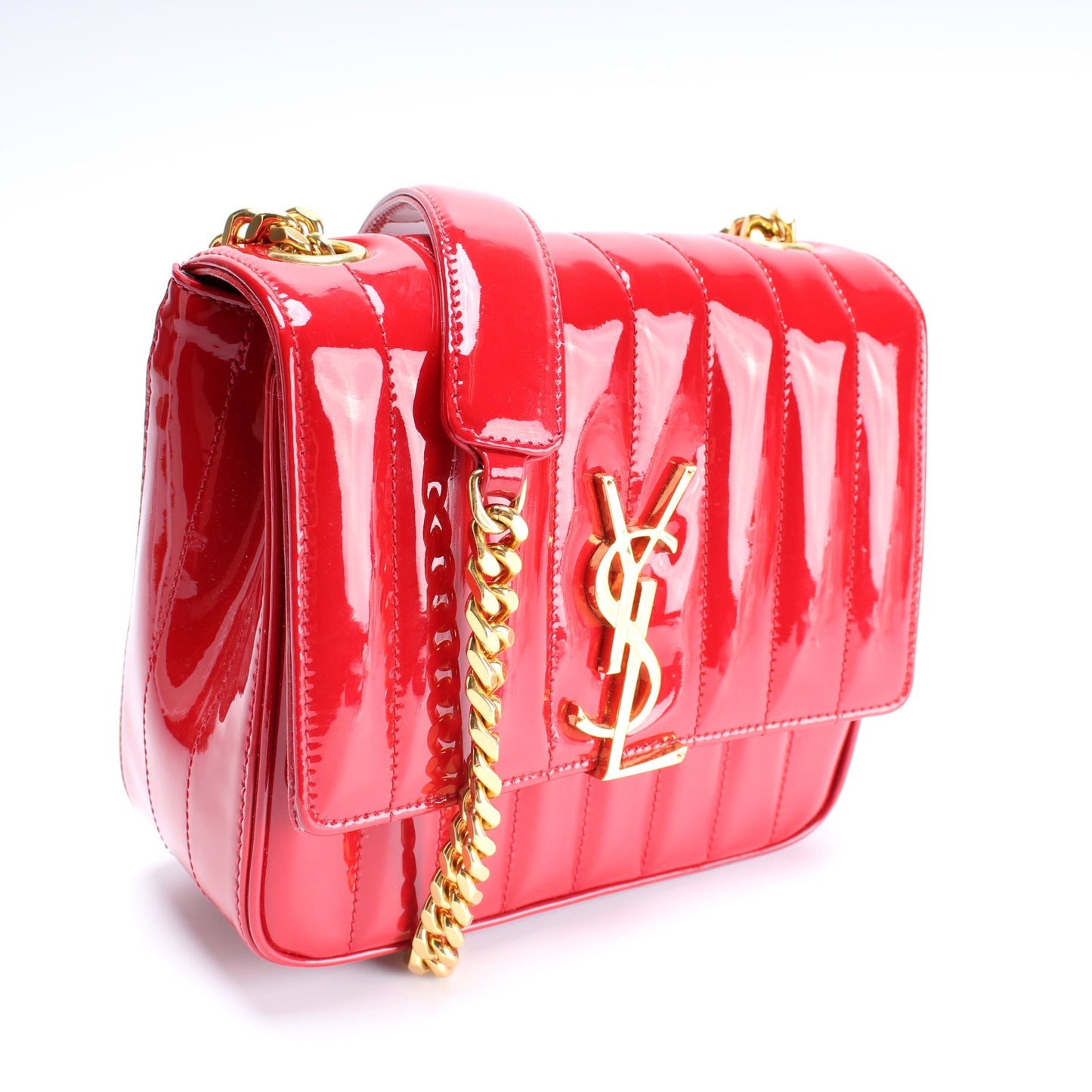 Saint Laurent Vicky Chain Medium Patent 532612 Bag