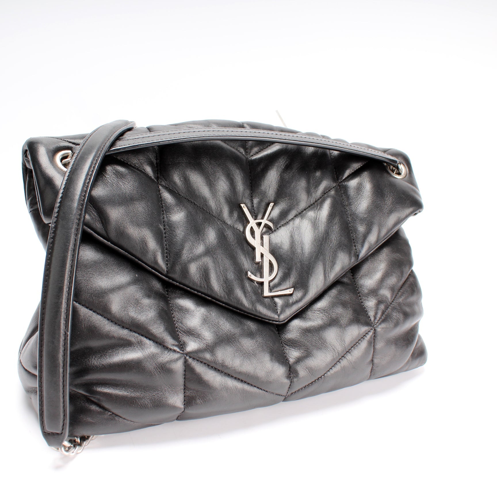 Saint Laurent Puffer Quilted Medium Lambskin 577475 Bag