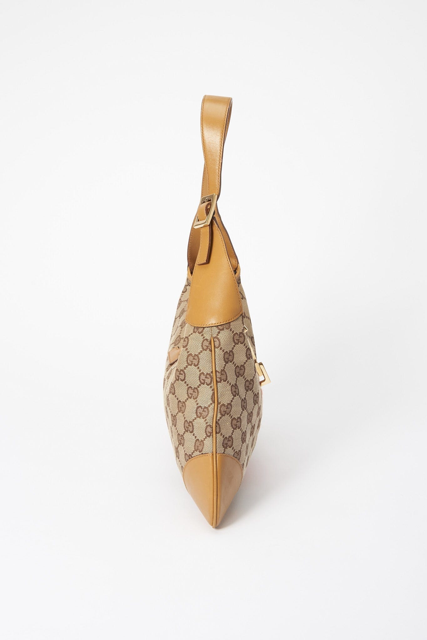 Gucci Nylon Leather Canvas Shoulder Bag