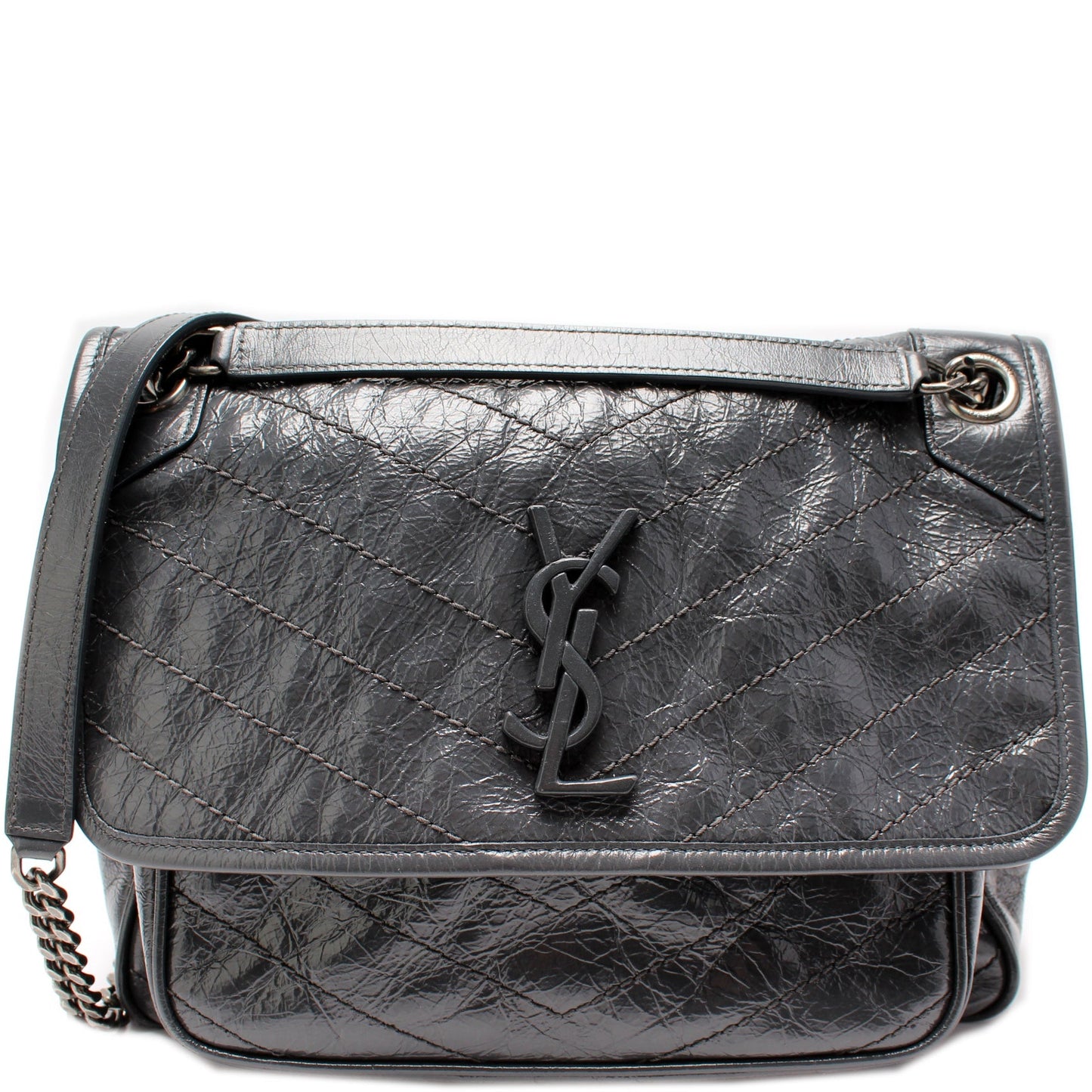 Saint Laurent Niki Medium Crinkle Leather 498958 Bag