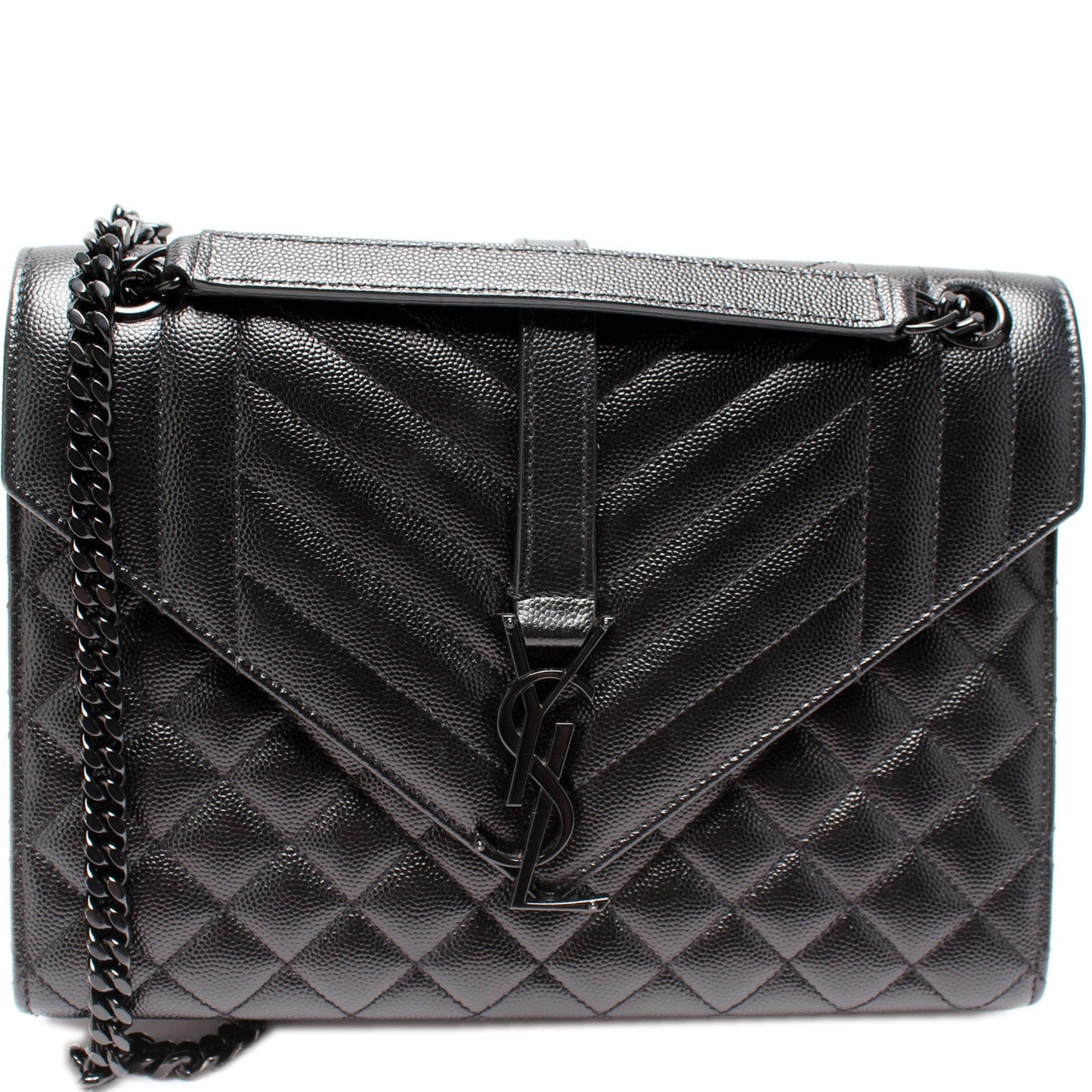 Saint Laurent Envelope Medium Tri-Quilted Bag