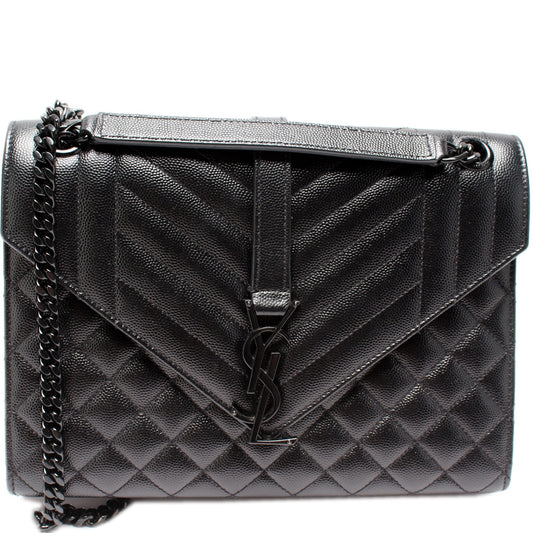 Saint Laurent Envelope Medium Tri-Quilted Bag