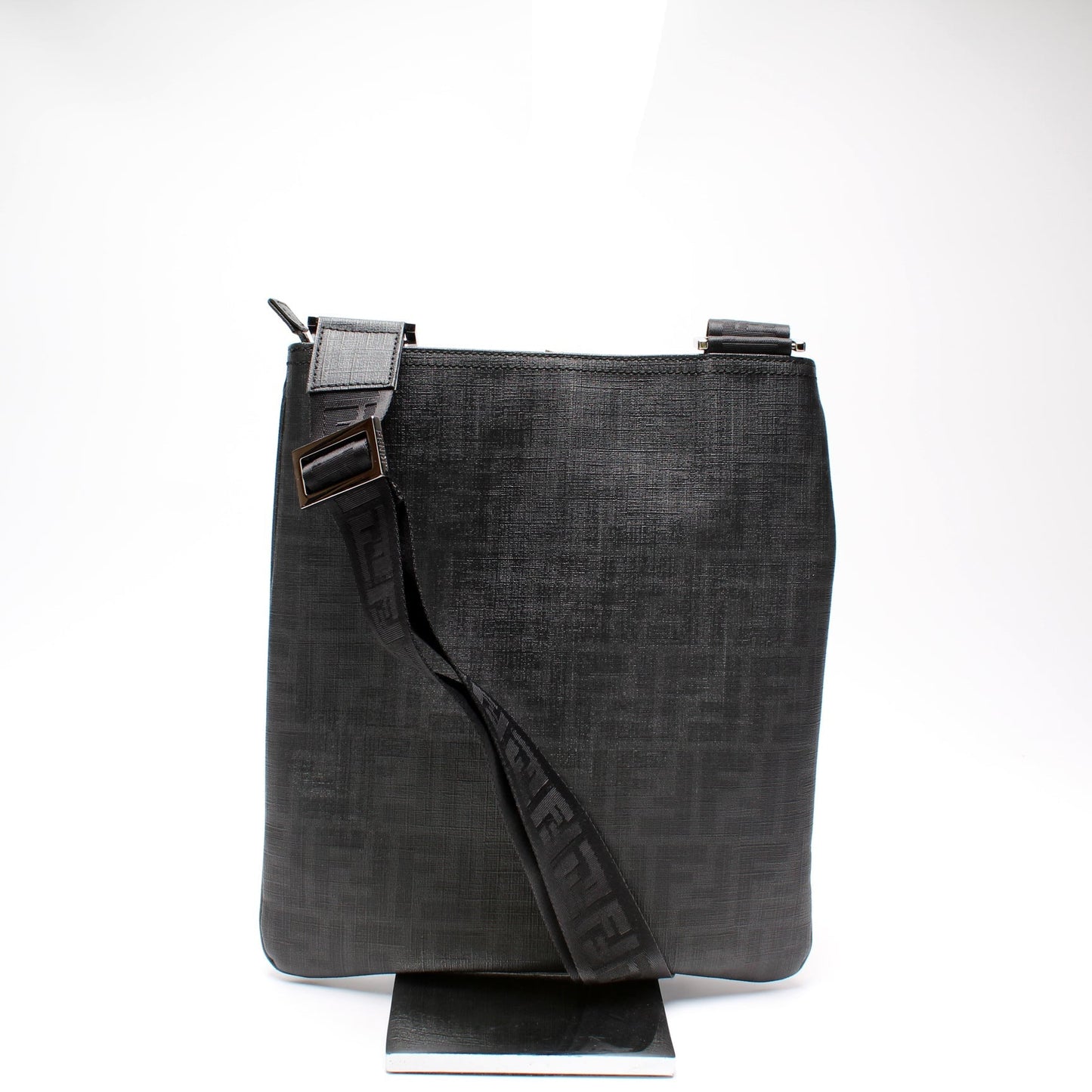Fendi Spalmati Zucca Flat Messenger Bag