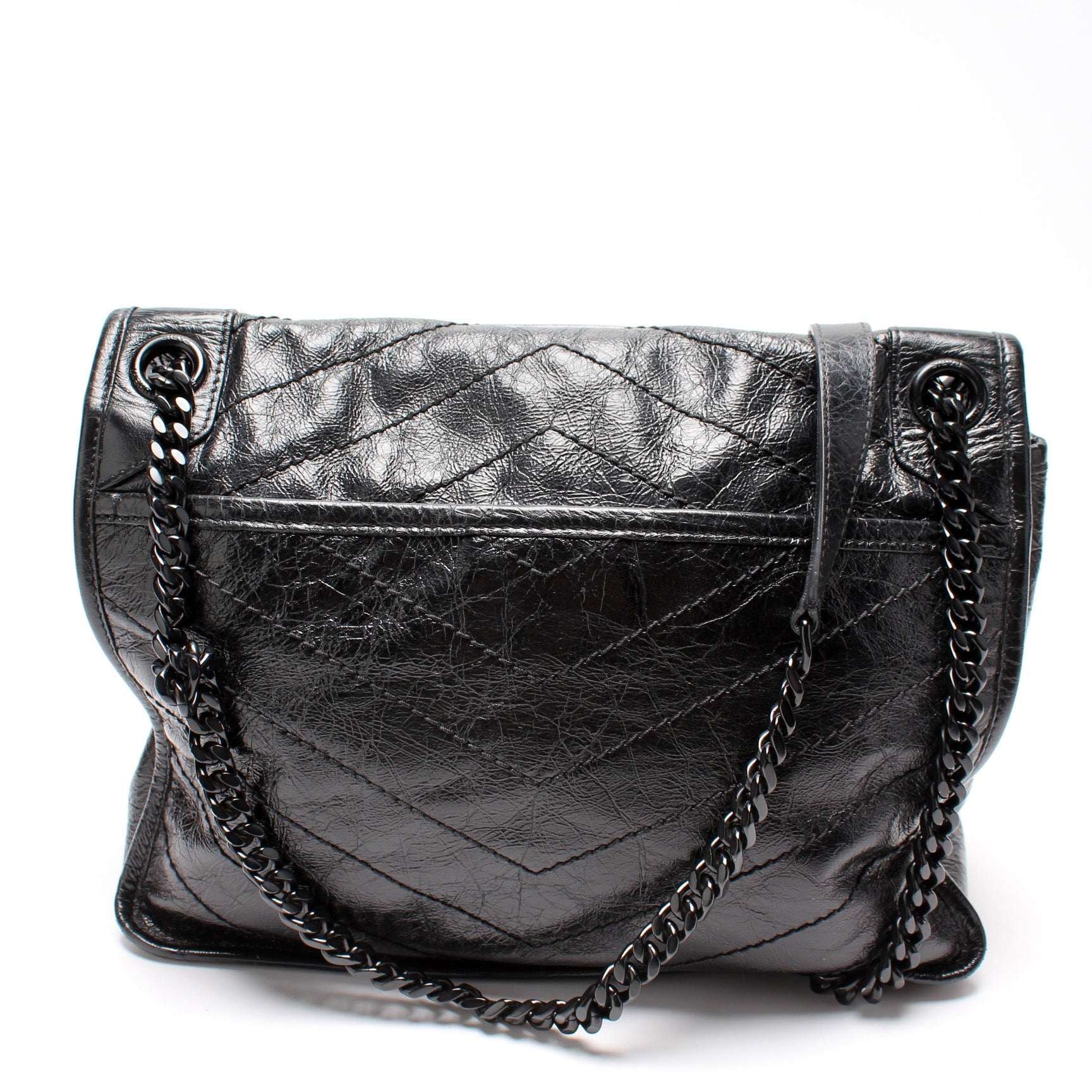 Saint Laurent Niki Medium Crinkle Leather Bag