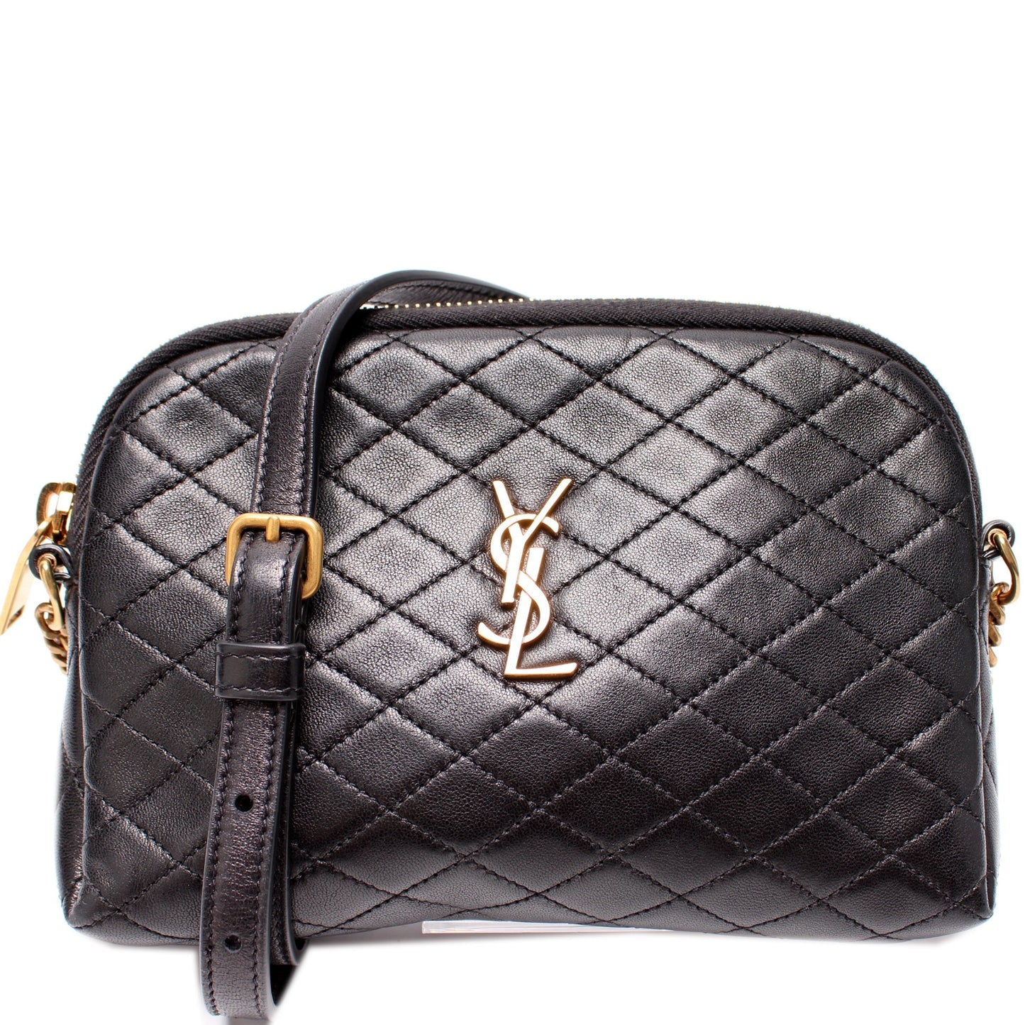 Saint Laurent 733667 Gaby Zip Pouch Quilted Lambskin Bag