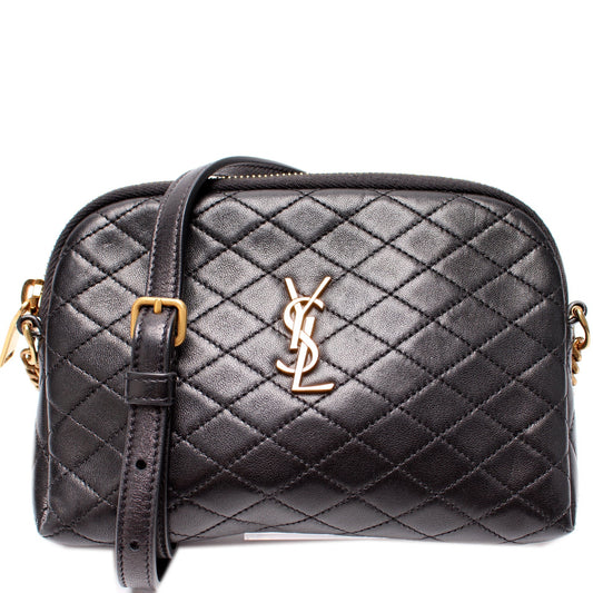 Saint Laurent 733667 Gaby Zip Pouch Quilted Lambskin Bag