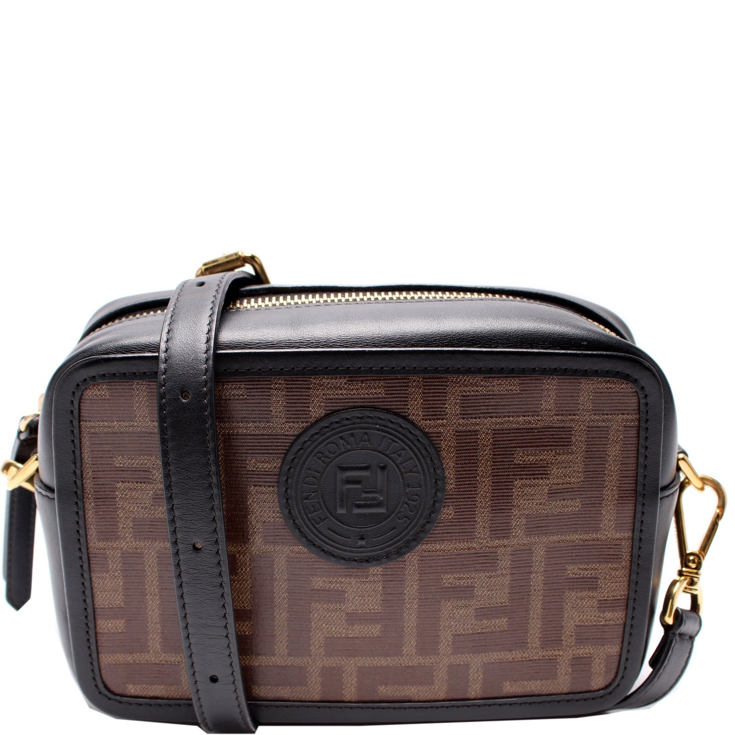 Fendi 8BS019 Zucca Coated Canvas Camera Bag