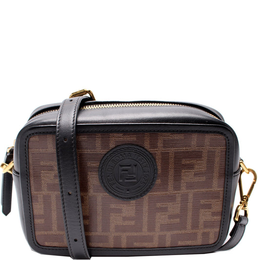 Fendi 8BS019 Zucca Coated Canvas Camera Bag