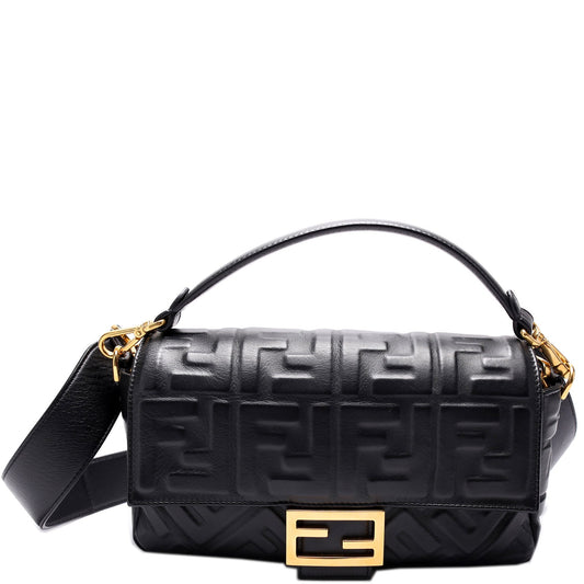 Fendi 8BR600uette FF Embossed Nappa Bag