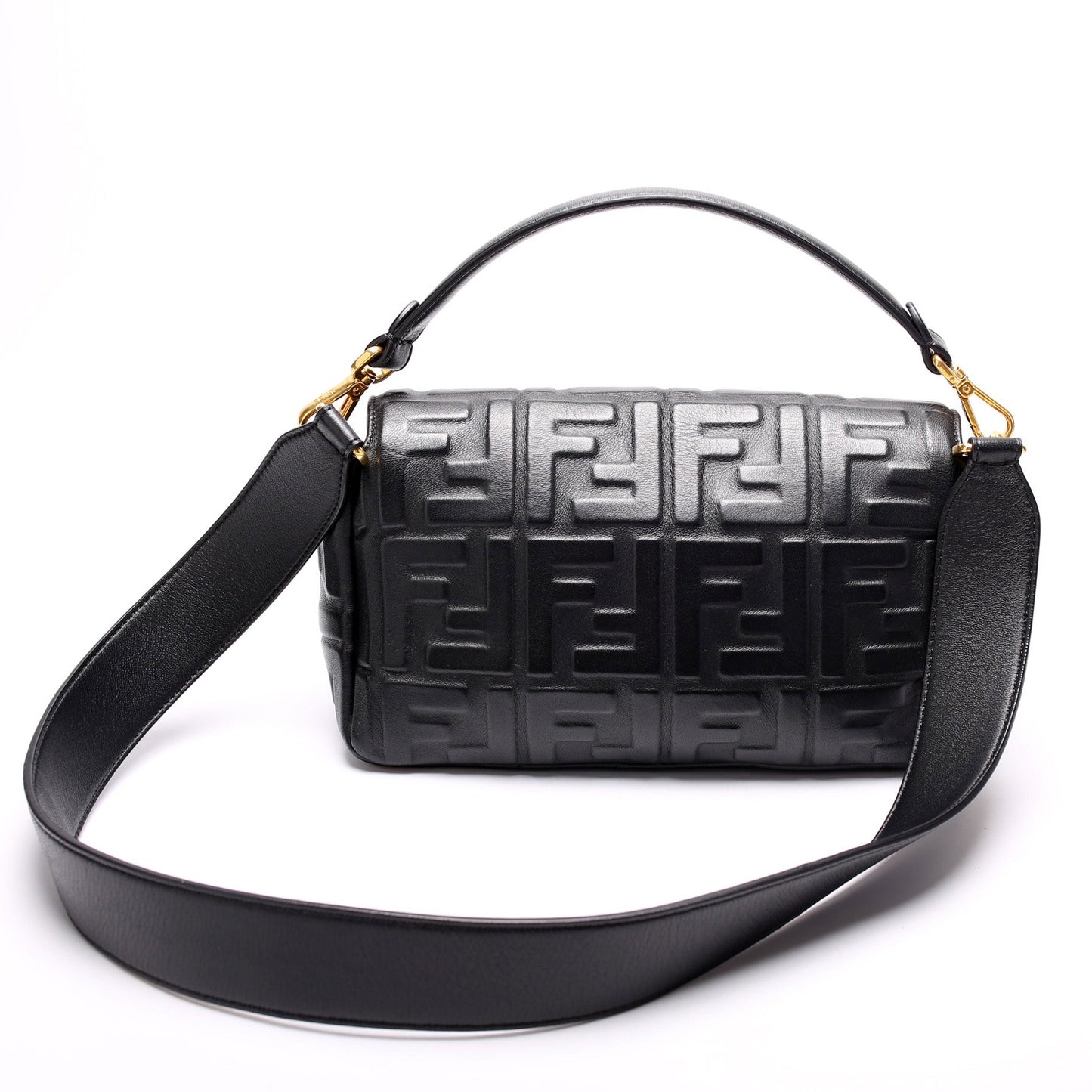 Fendi 8BR600uette FF Embossed Nappa Bag