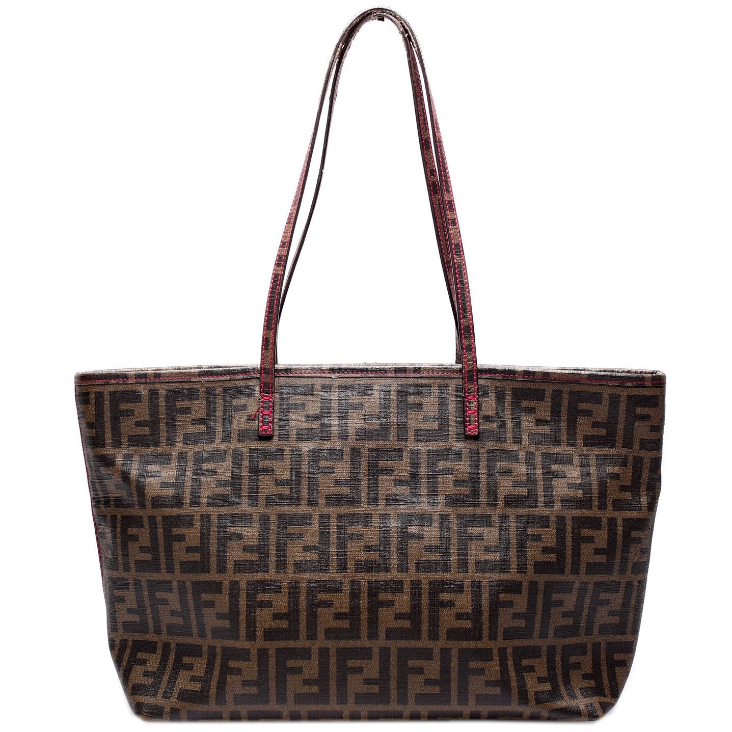 Fendi 8BH198 Zucca Zip Tote Bag