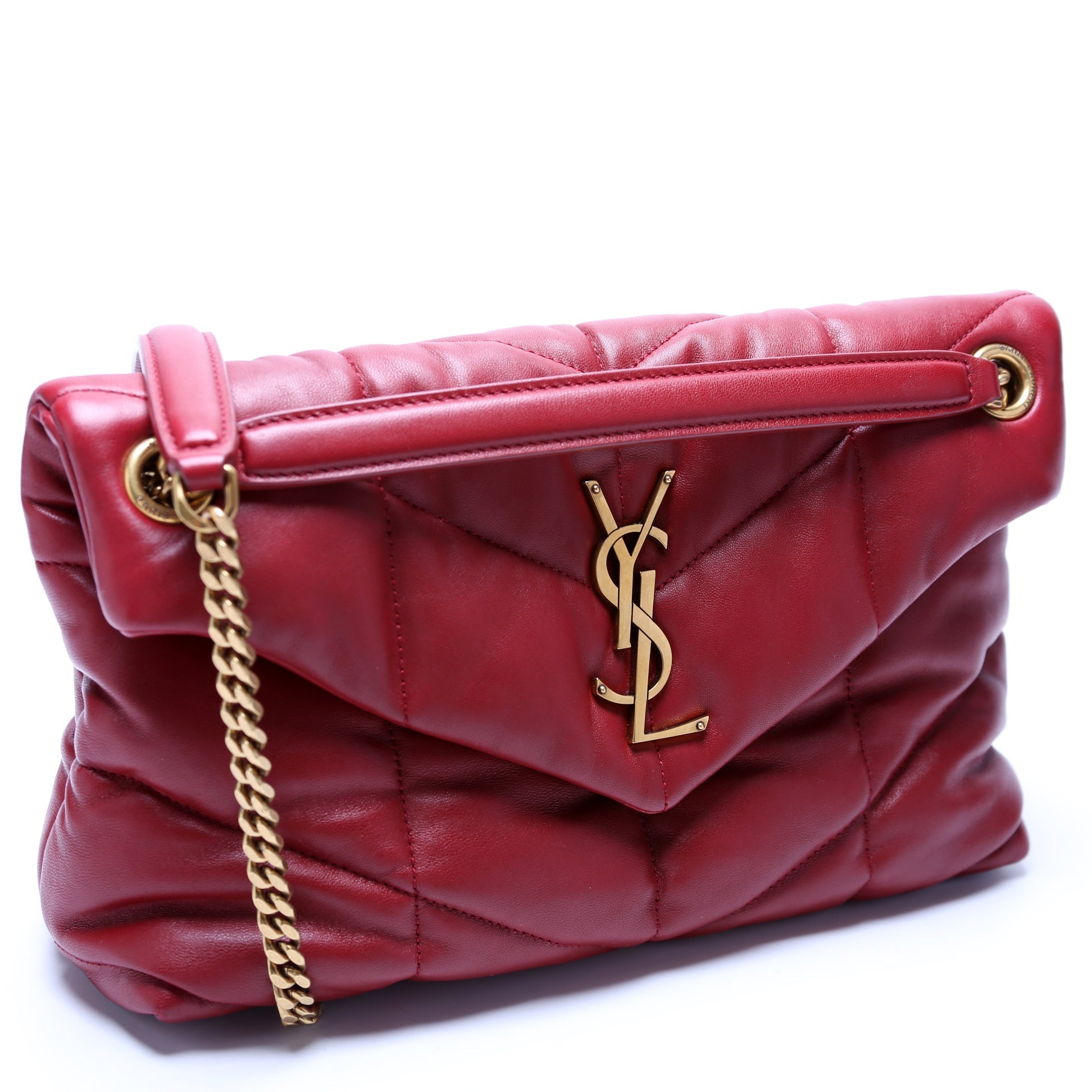 Saint Laurent Puffer Quilted Small Lambskin 577476 Bag