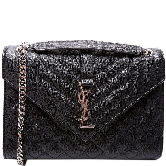 Saint Laurent Envelope Medium Chevron 600185 Bag