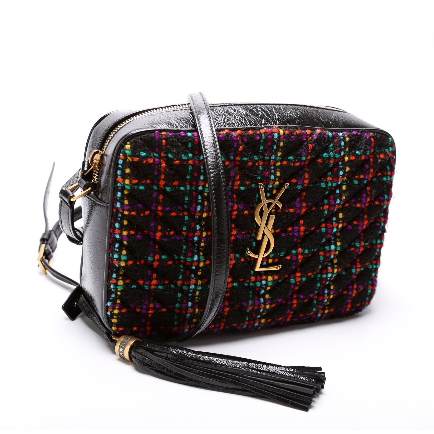 Saint Laurent Lou Camera Tweed 612544 Bag