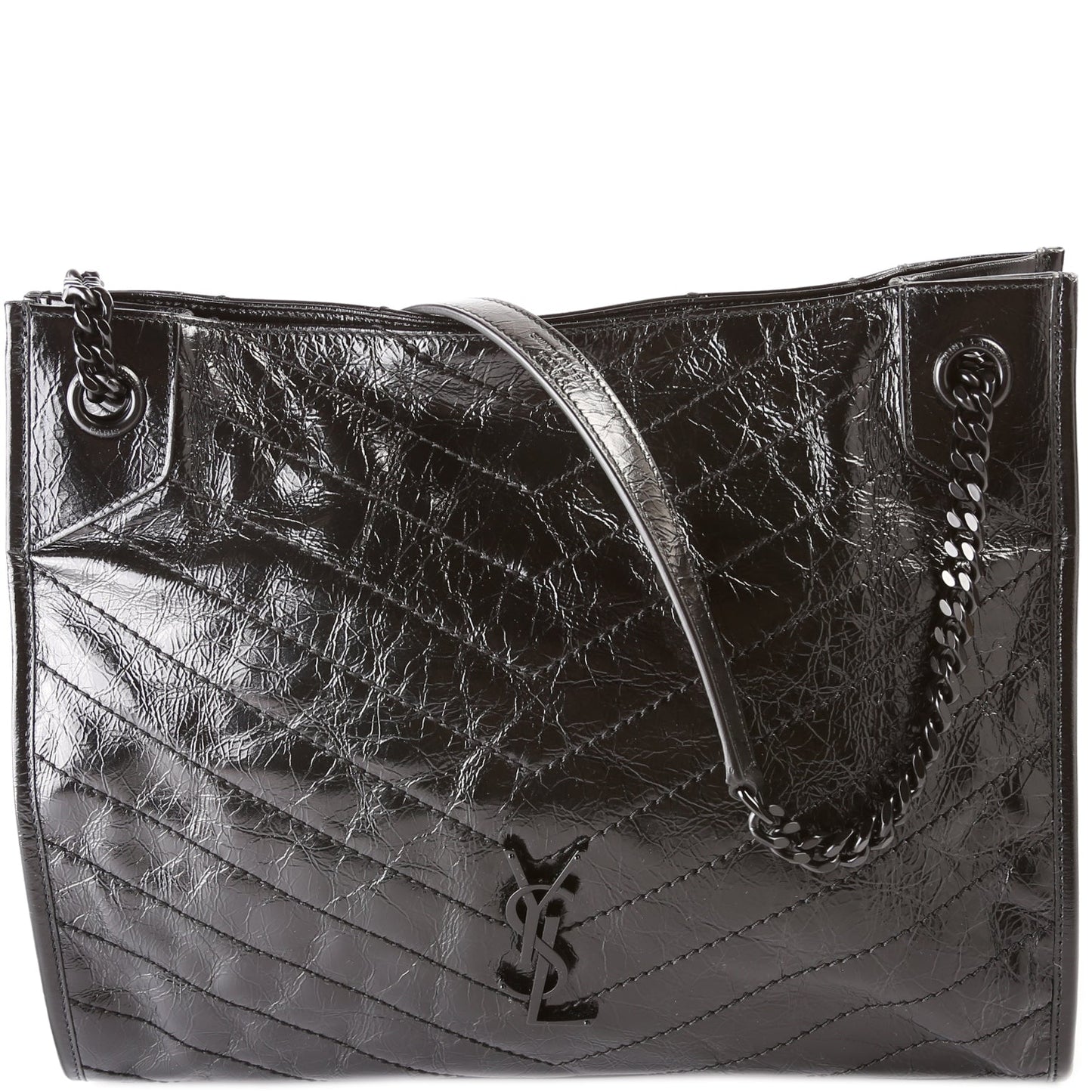 Saint Laurent Niki Medium Shopper Crinkle Leather 589951 Bag