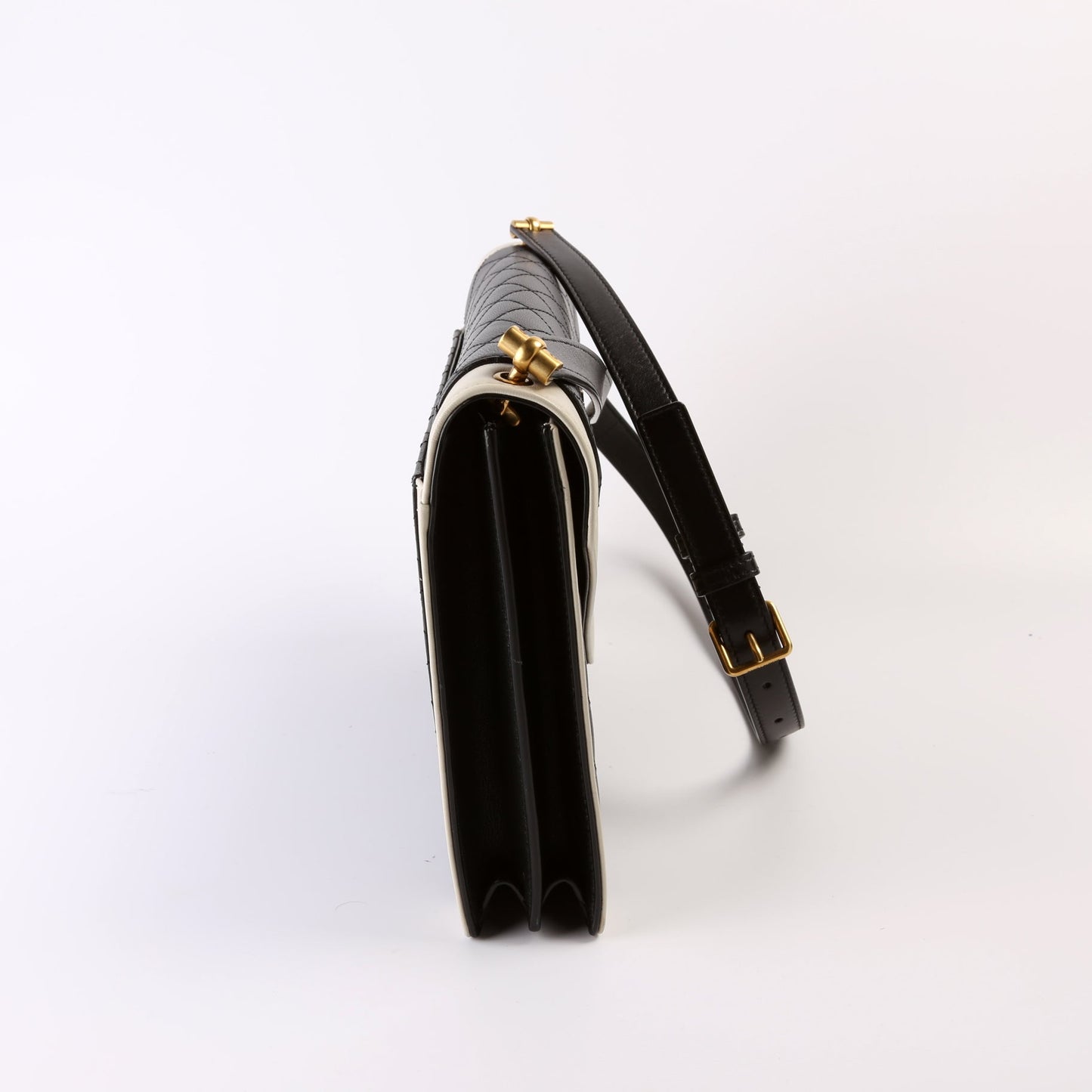 Saint Laurent Gaby Quilted Lambskin Envelope Satchel Bag