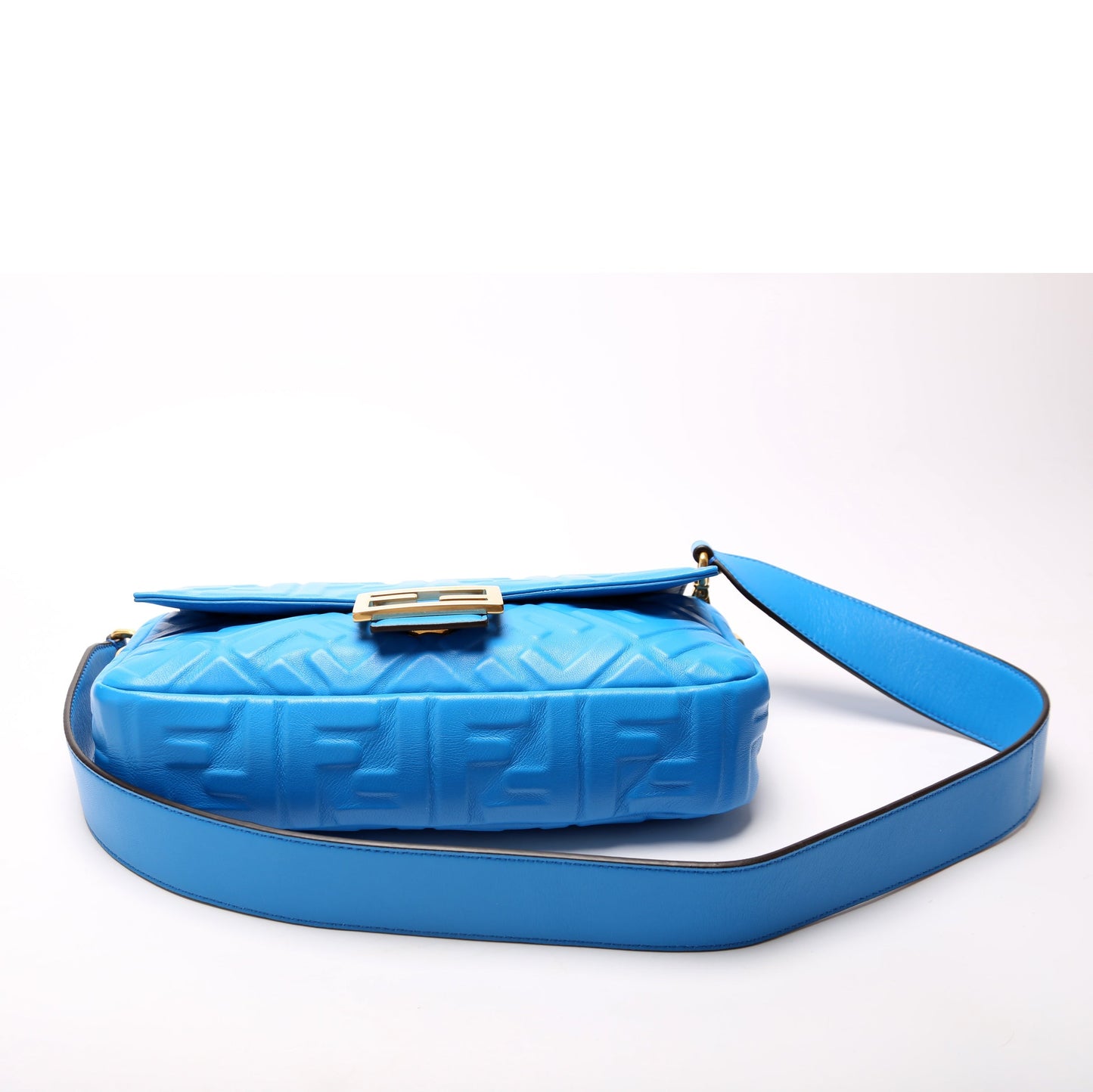 Fendi 8BR600uette FF Embossed Nappa Bag