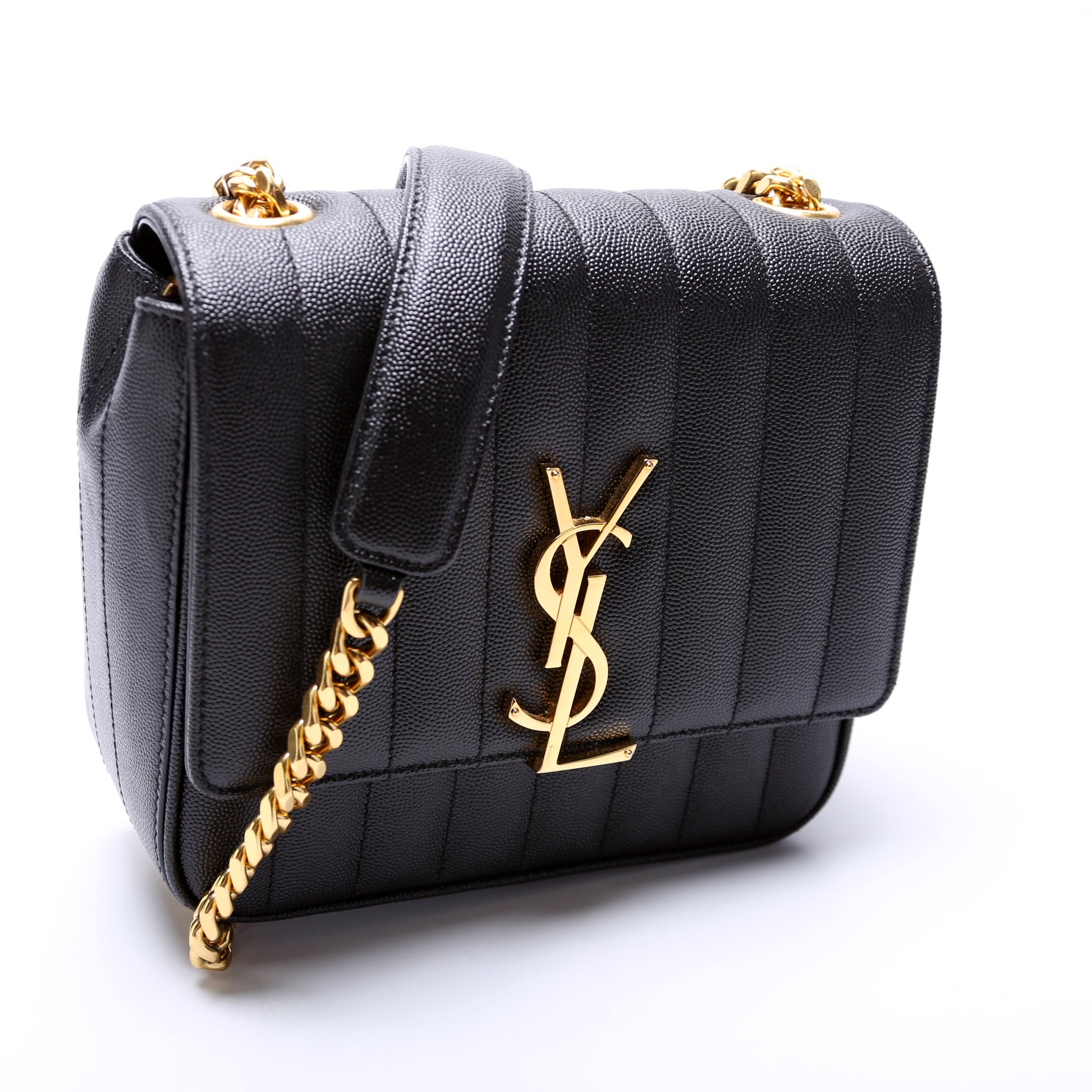 Saint Laurent Vicky Chain Medium Grain De Poudre 532612 Bag