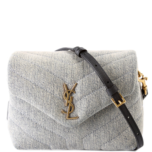 Saint Laurent Loulou Satchel Toy Crossbody Denim 678401 Bag