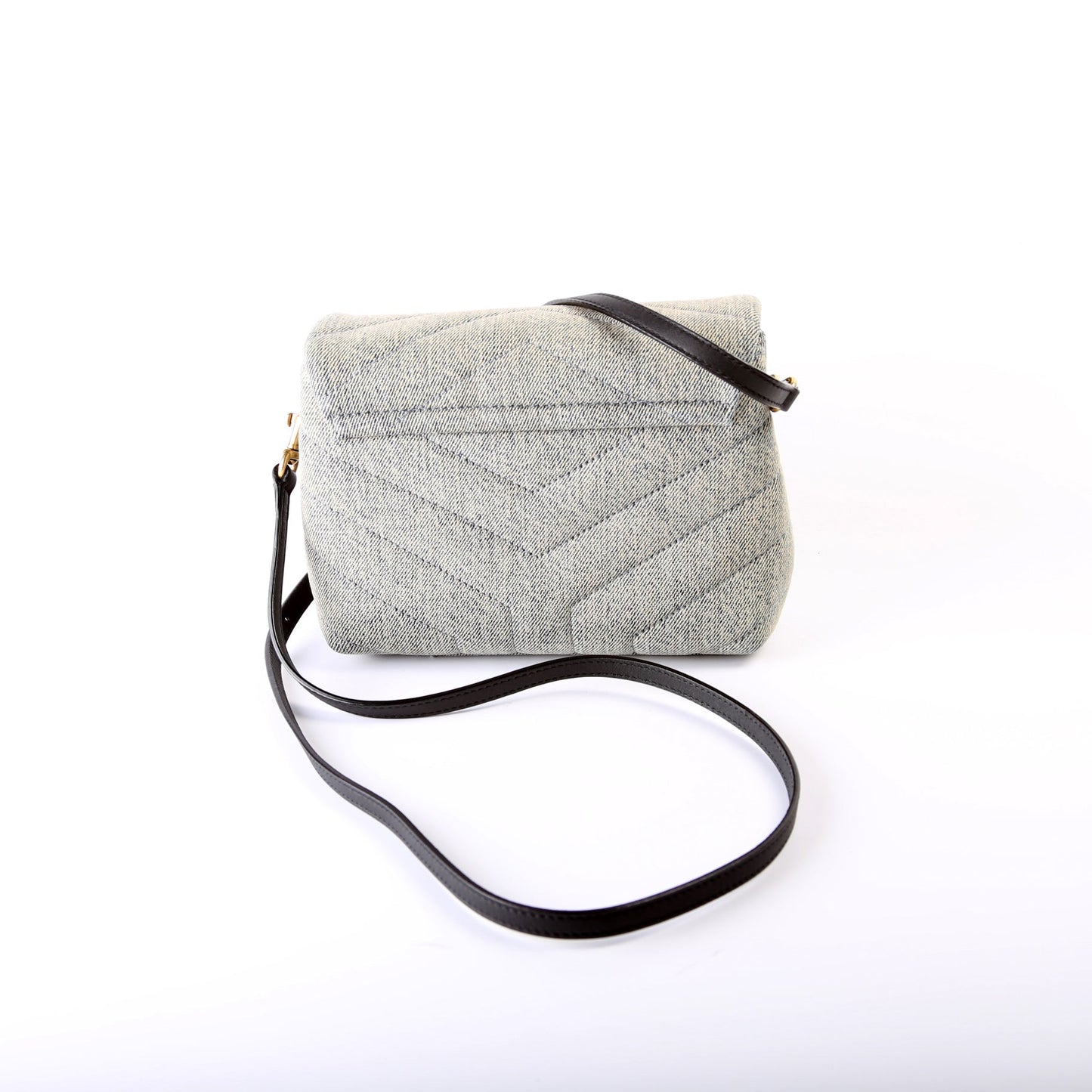 Saint Laurent Loulou Satchel Toy Crossbody Denim 678401 Bag