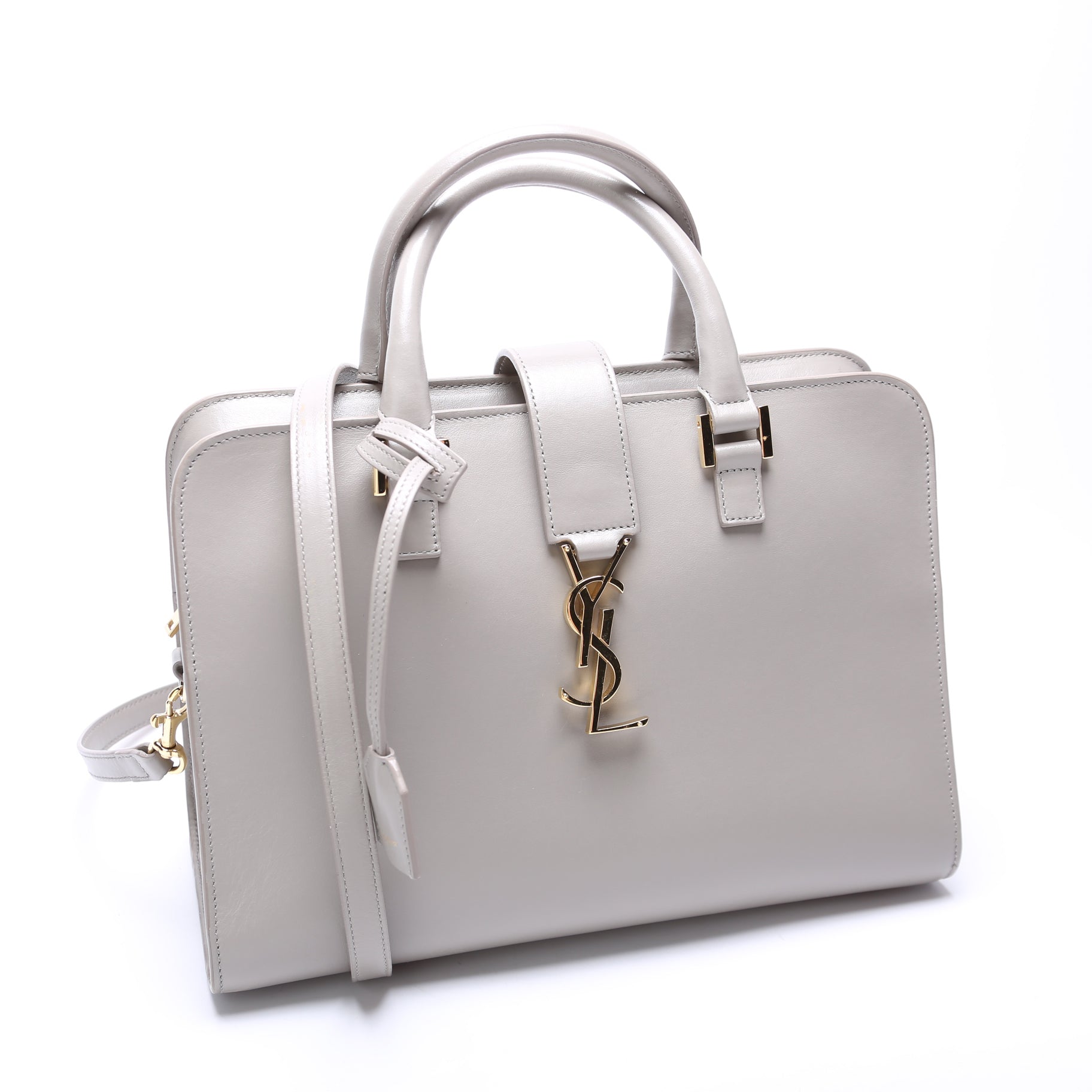 Saint Laurent Cabas Small Smooth Leather Bag