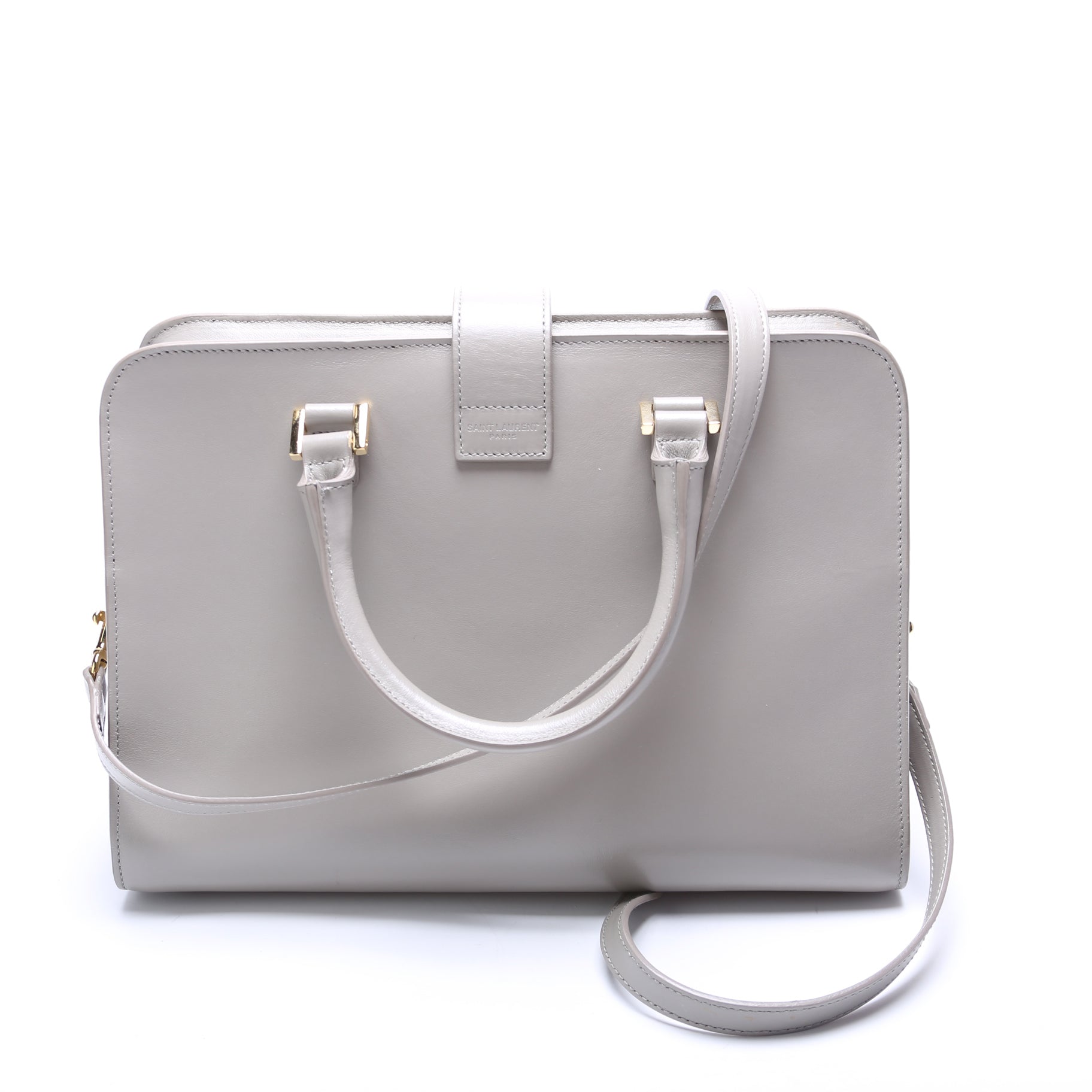 Saint Laurent Cabas Small Smooth Leather Bag